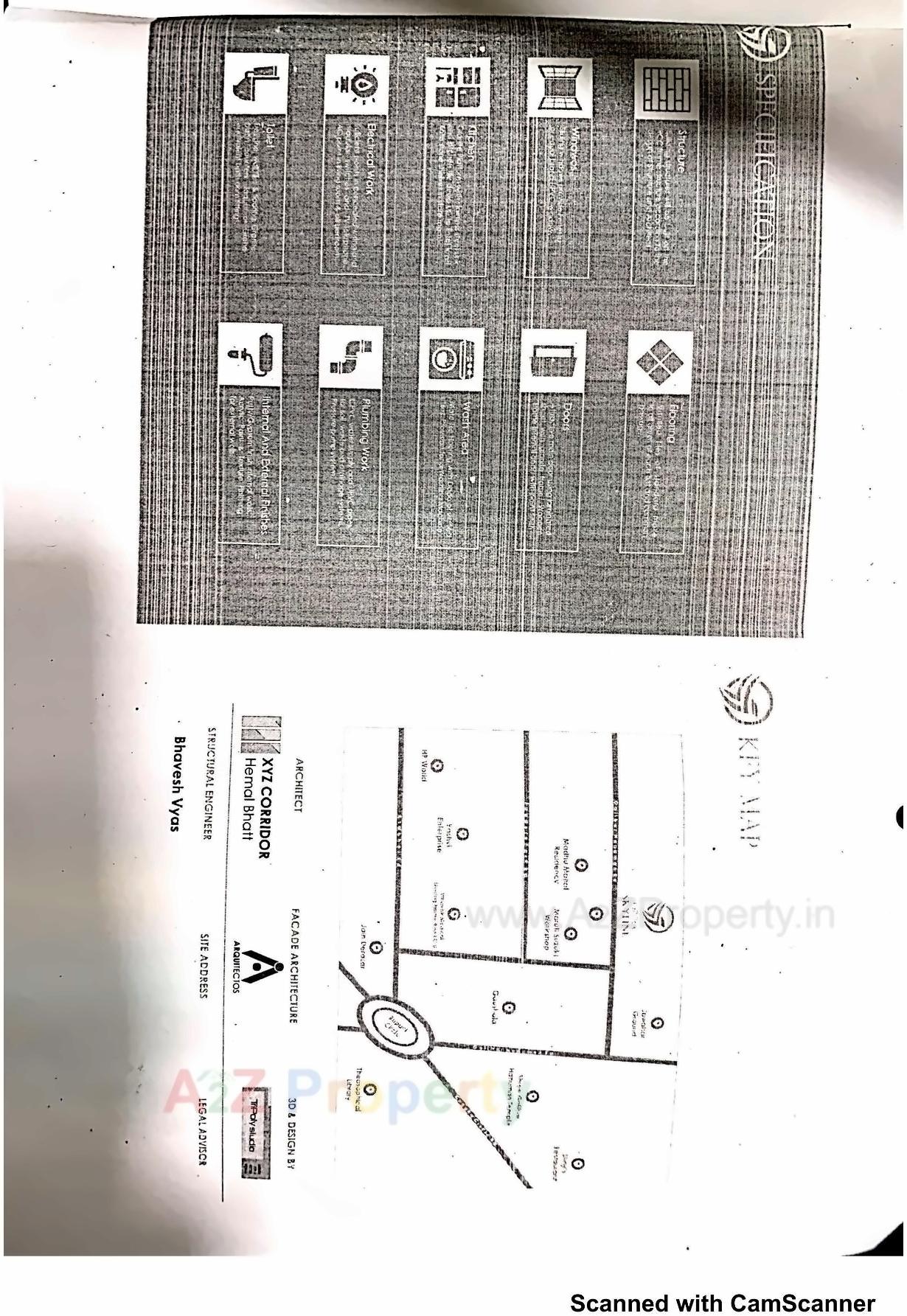 Layout of real estate project Opera Skyline located at Krushnanagar, Bhavnagar, Gujarat