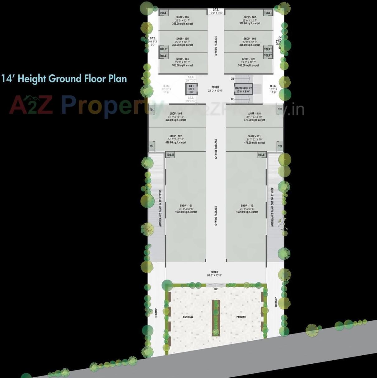 Layout of real estate project Parardhya One The Golden Space located at Bhavnagar, Bhavnagar, Gujarat