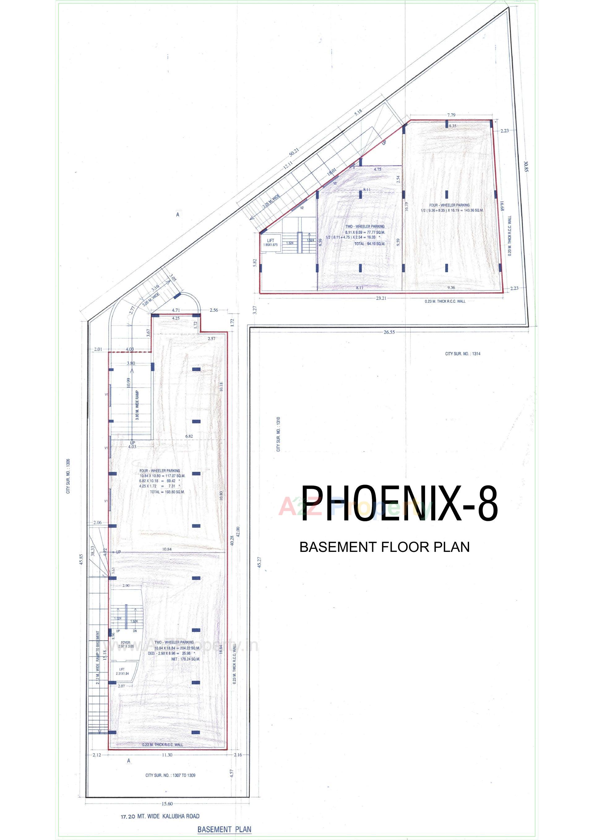 Layout of real estate project Phoenix located at Ta, Bhavnagar, Gujarat