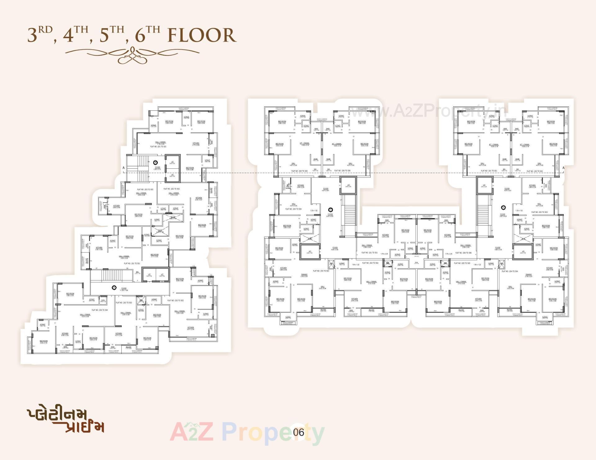 Layout of real estate project Platinum Prime located at Adhewada, Bhavnagar, Gujarat