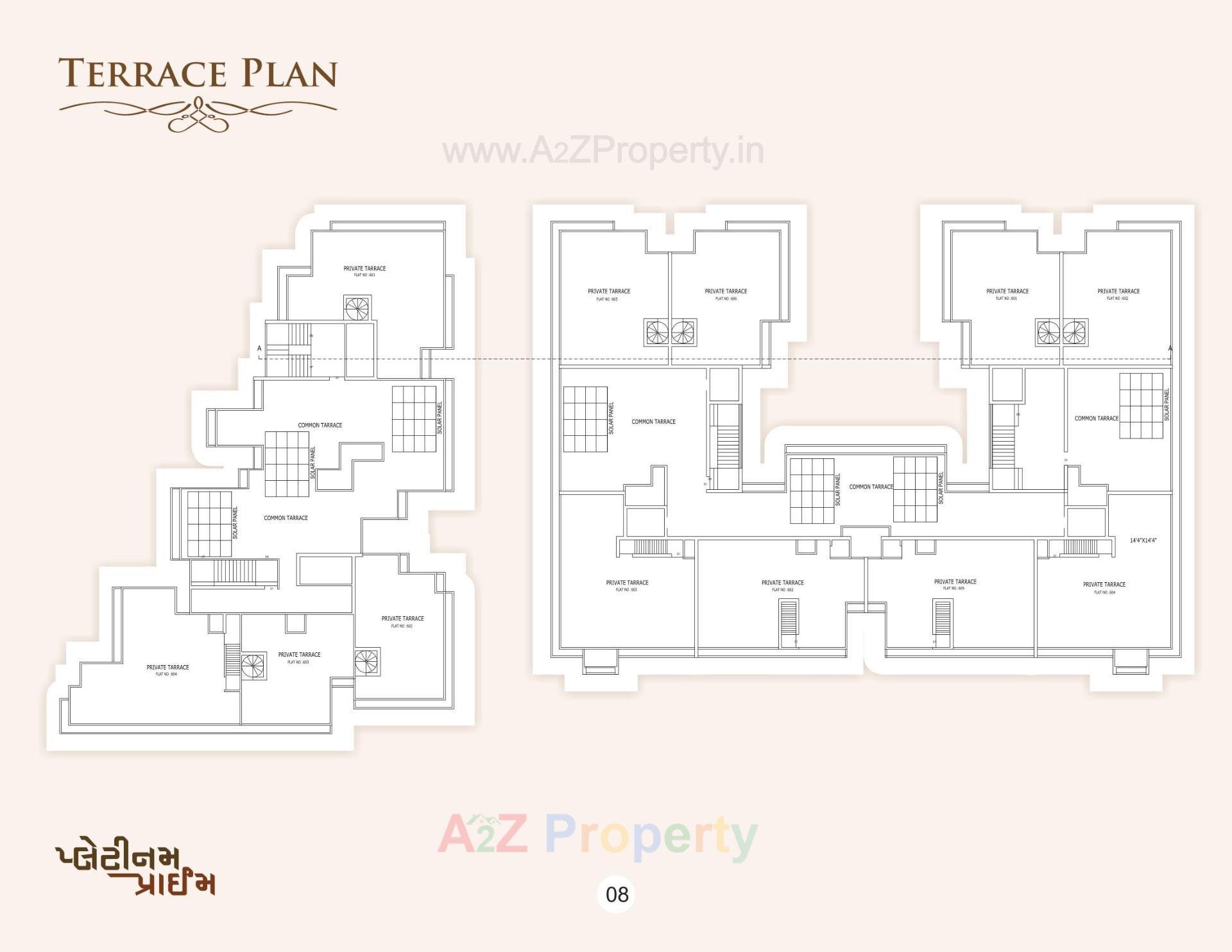Layout of real estate project Platinum Prime located at Adhewada, Bhavnagar, Gujarat