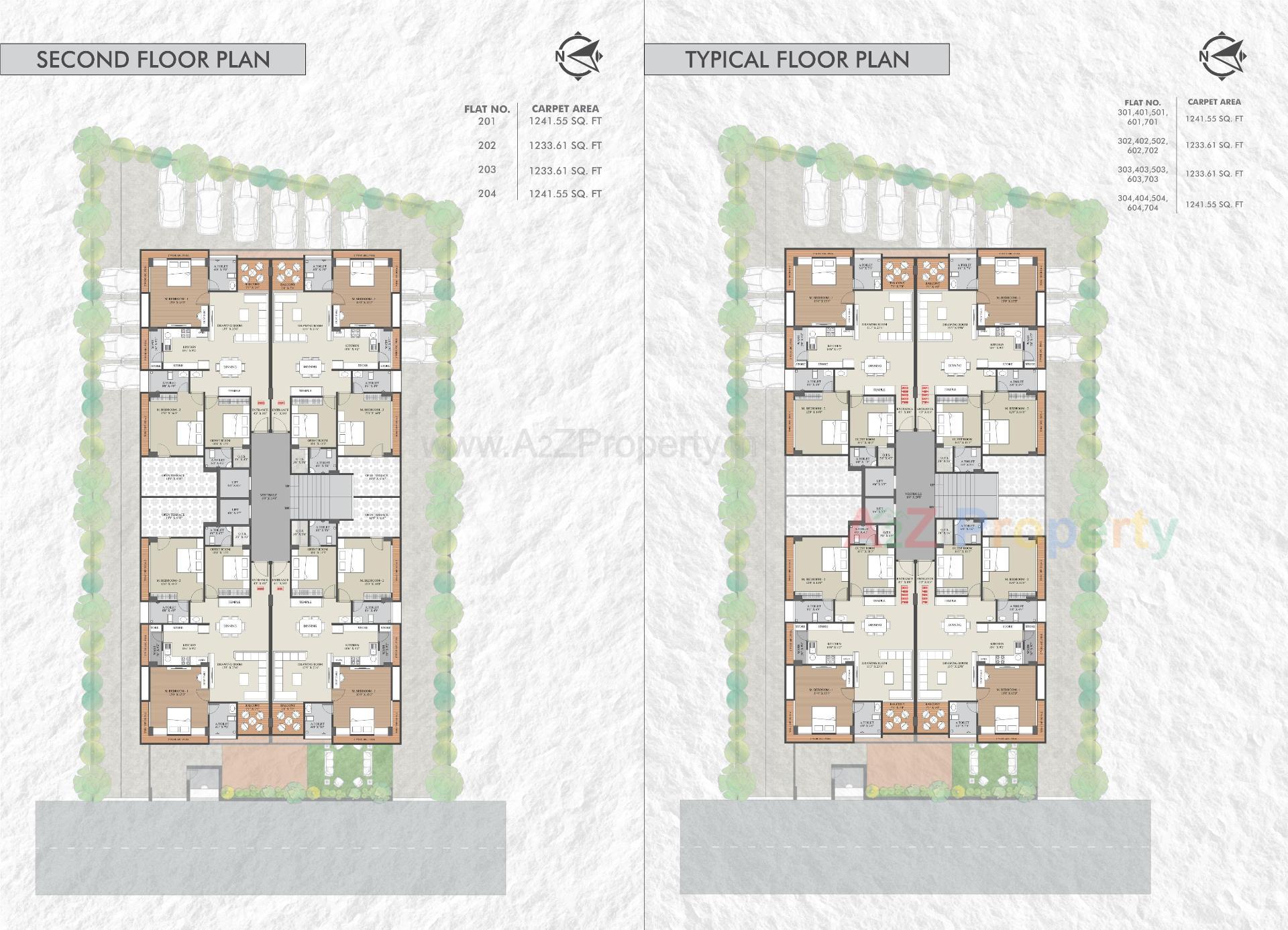 Layout of real estate project Pramukh Heights located at Vadva, Bhavnagar, Gujarat