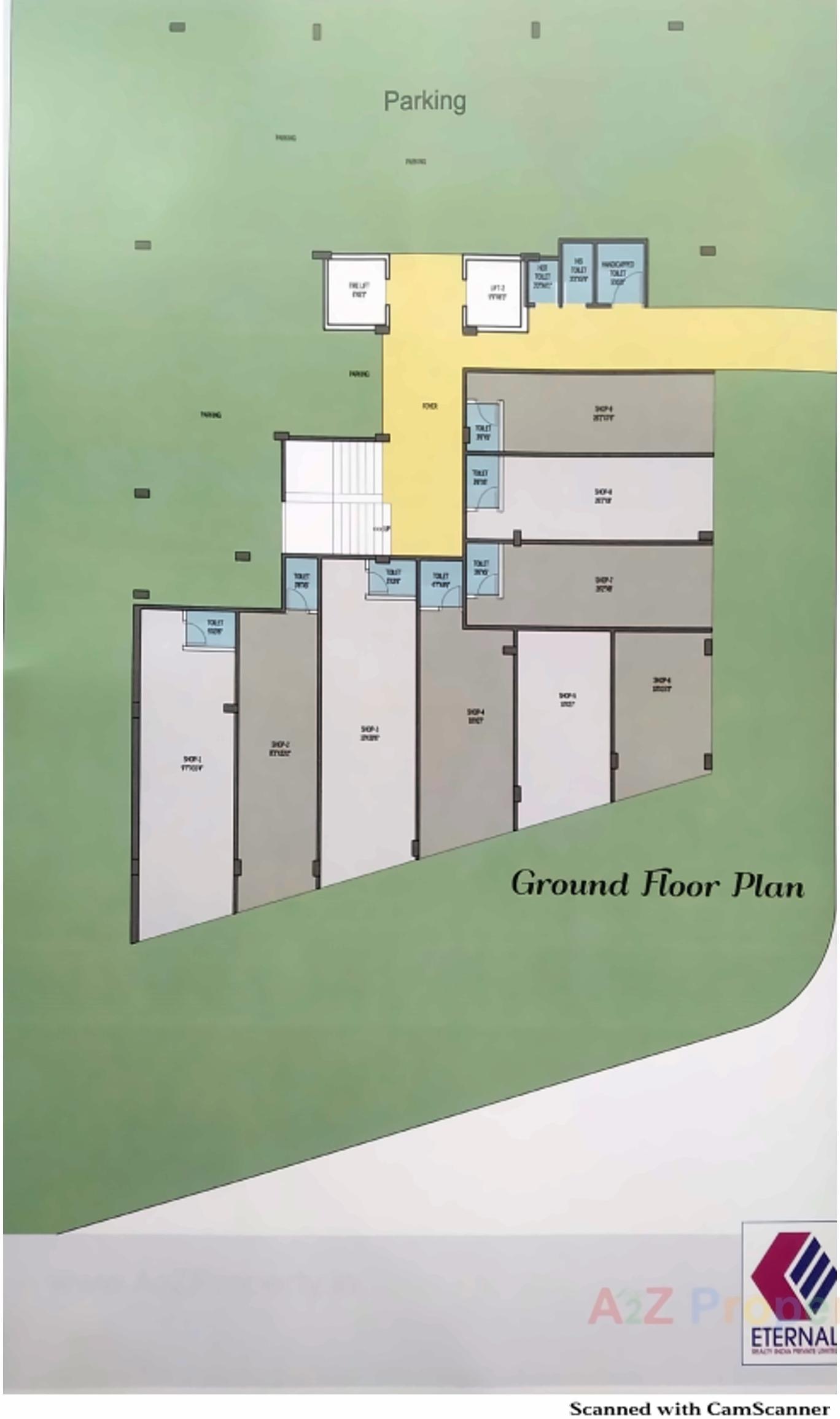 Layout of real estate project Prayag Elysium located at Adhewada, Bhavnagar, Gujarat
