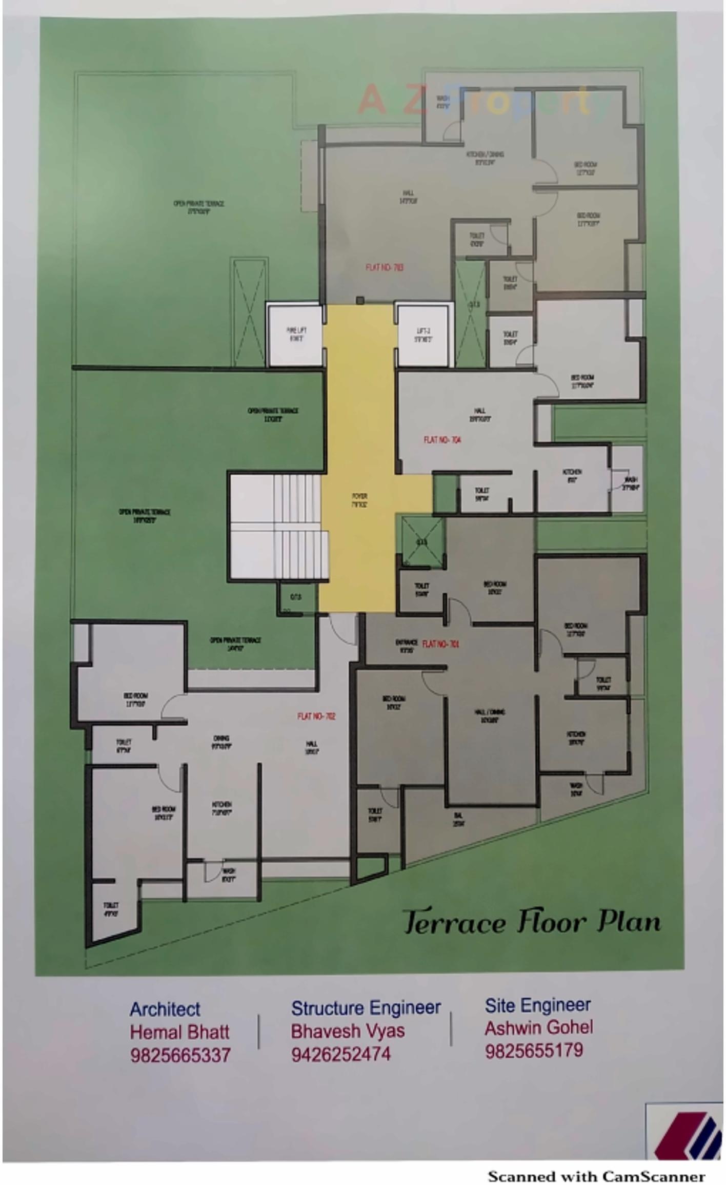 Layout of real estate project Prayag Elysium located at Adhewada, Bhavnagar, Gujarat