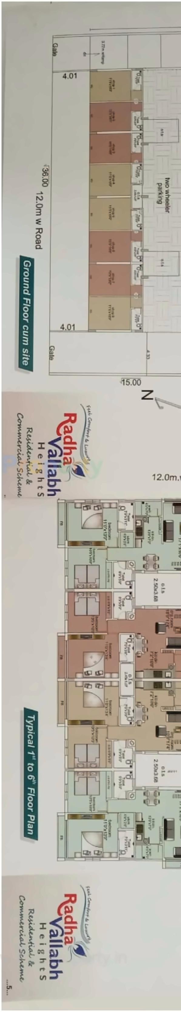 Layout of real estate project Radha Vallabh Heights located at Bhavnagar, Bhavnagar, Gujarat