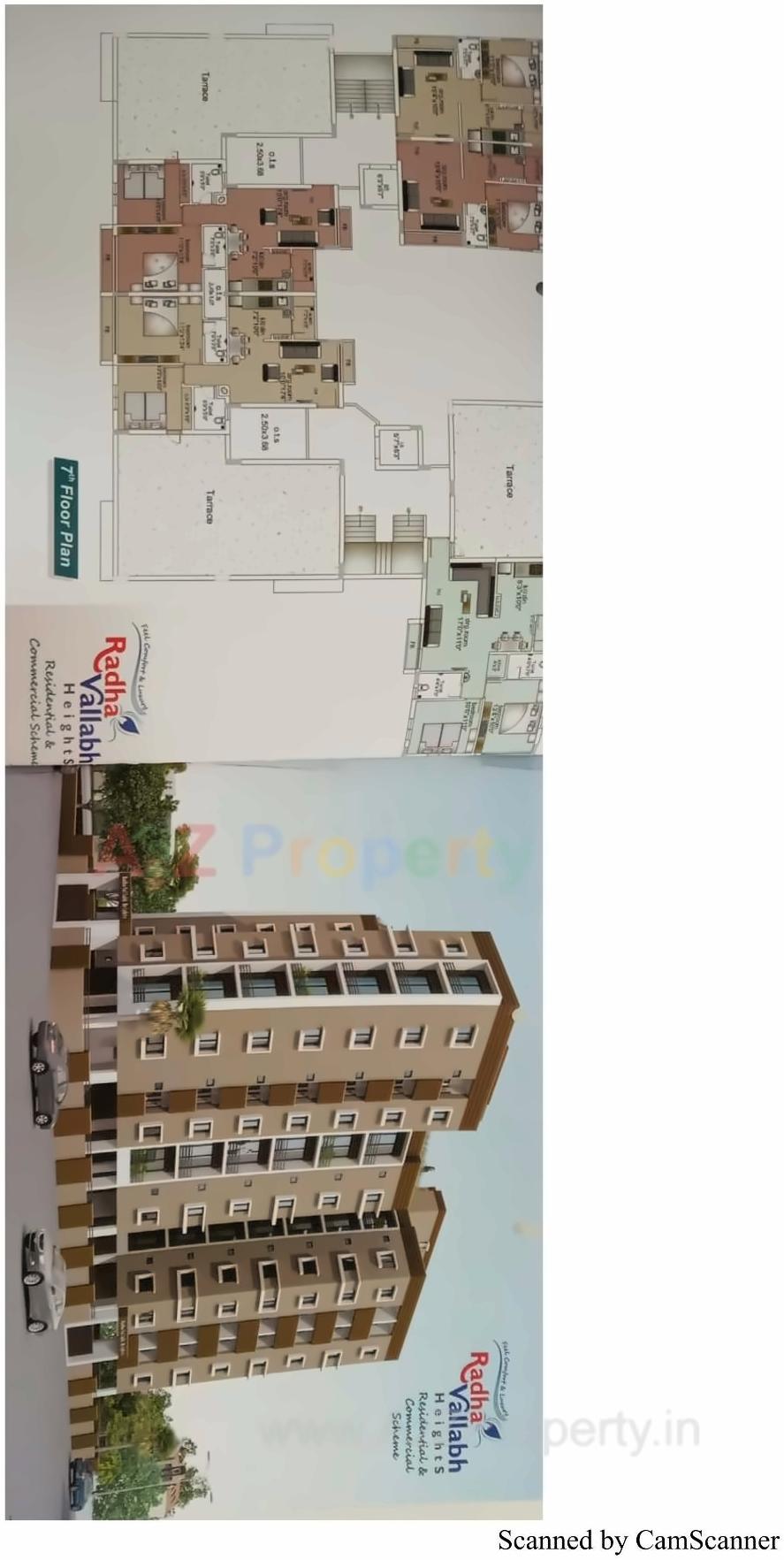 Layout of real estate project Radha Vallabh Heights located at Bhavnagar, Bhavnagar, Gujarat
