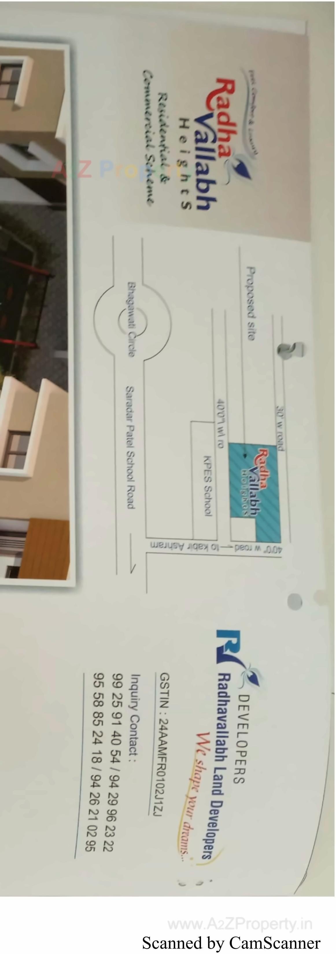 Layout of real estate project Radha Vallabh Heights located at Bhavnagar, Bhavnagar, Gujarat