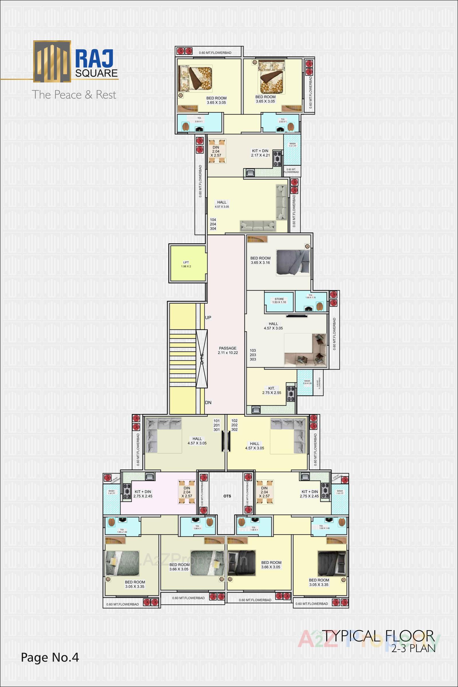 Layout of real estate project Raj Square located at Bhavnagar, Bhavnagar, Gujarat