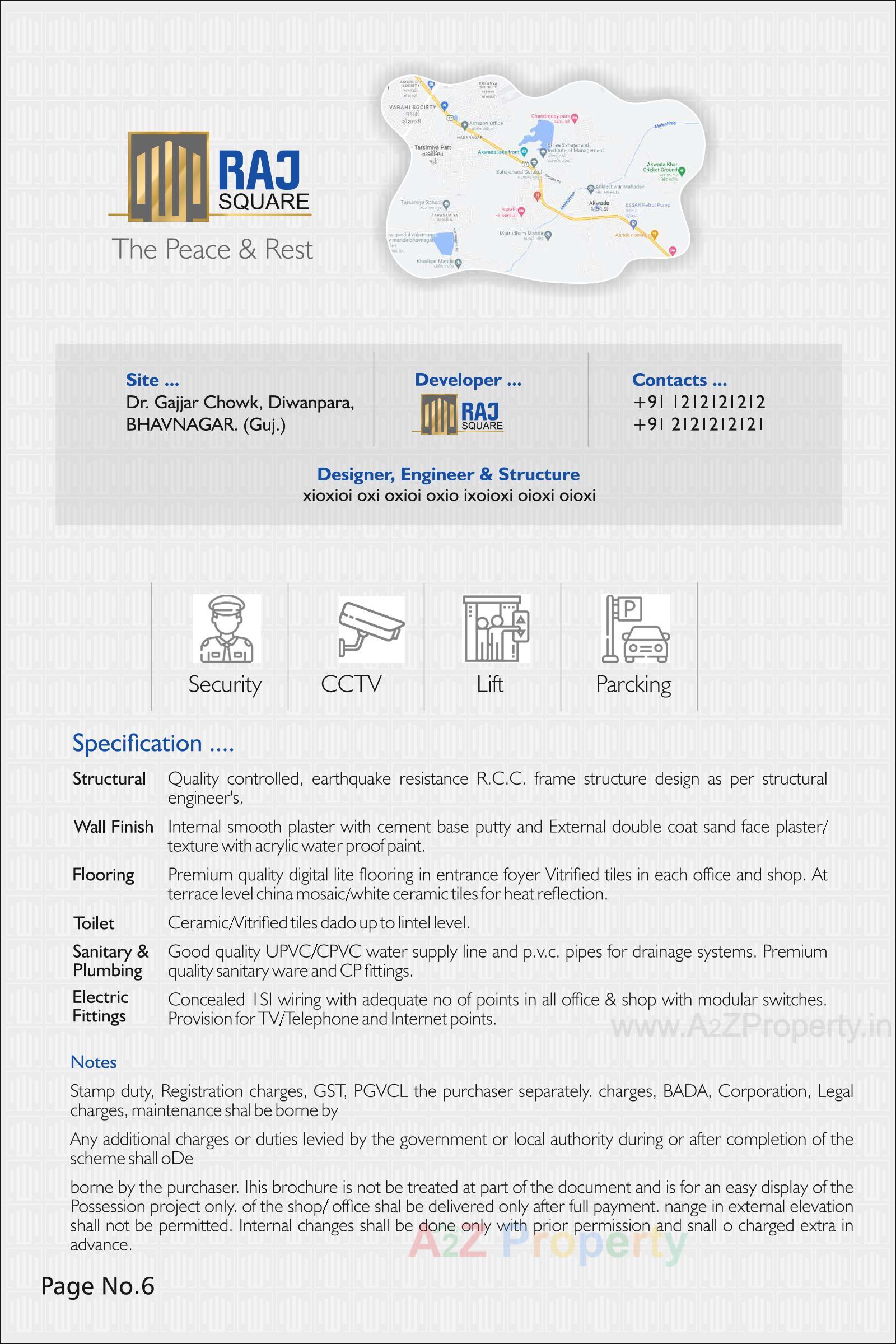  of real estate project Raj Square located at Bhavnagar, Bhavnagar, Gujarat