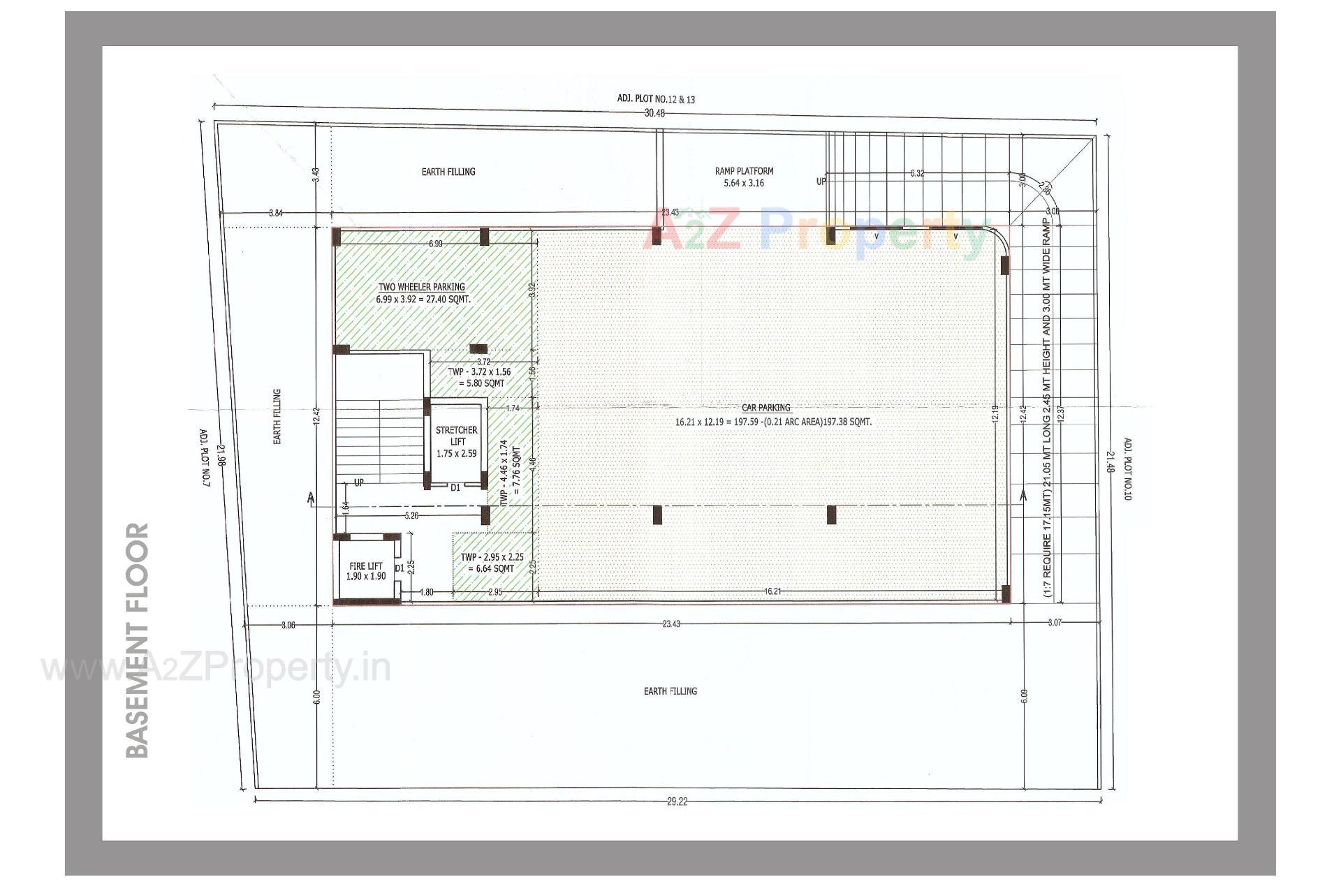 Layout of real estate project Ram Avenue located at Bhavnagar, Bhavnagar, Gujarat