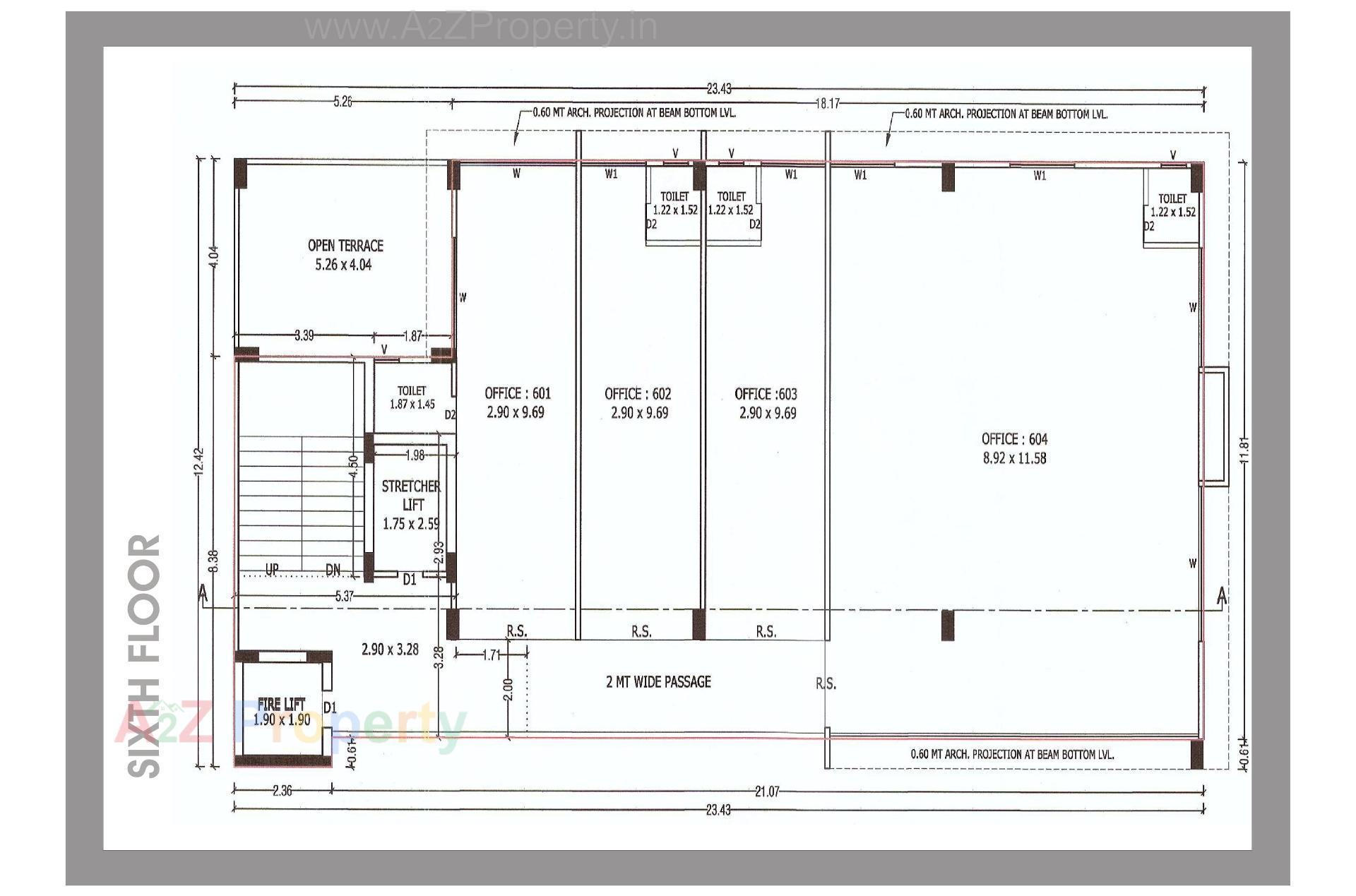 Layout of real estate project Ram Avenue located at Bhavnagar, Bhavnagar, Gujarat