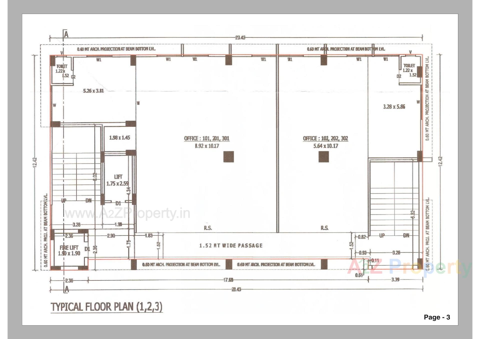 Layout of real estate project Ram Avenue located at Vijayrajnagar-ta, Bhavnagar, Gujarat