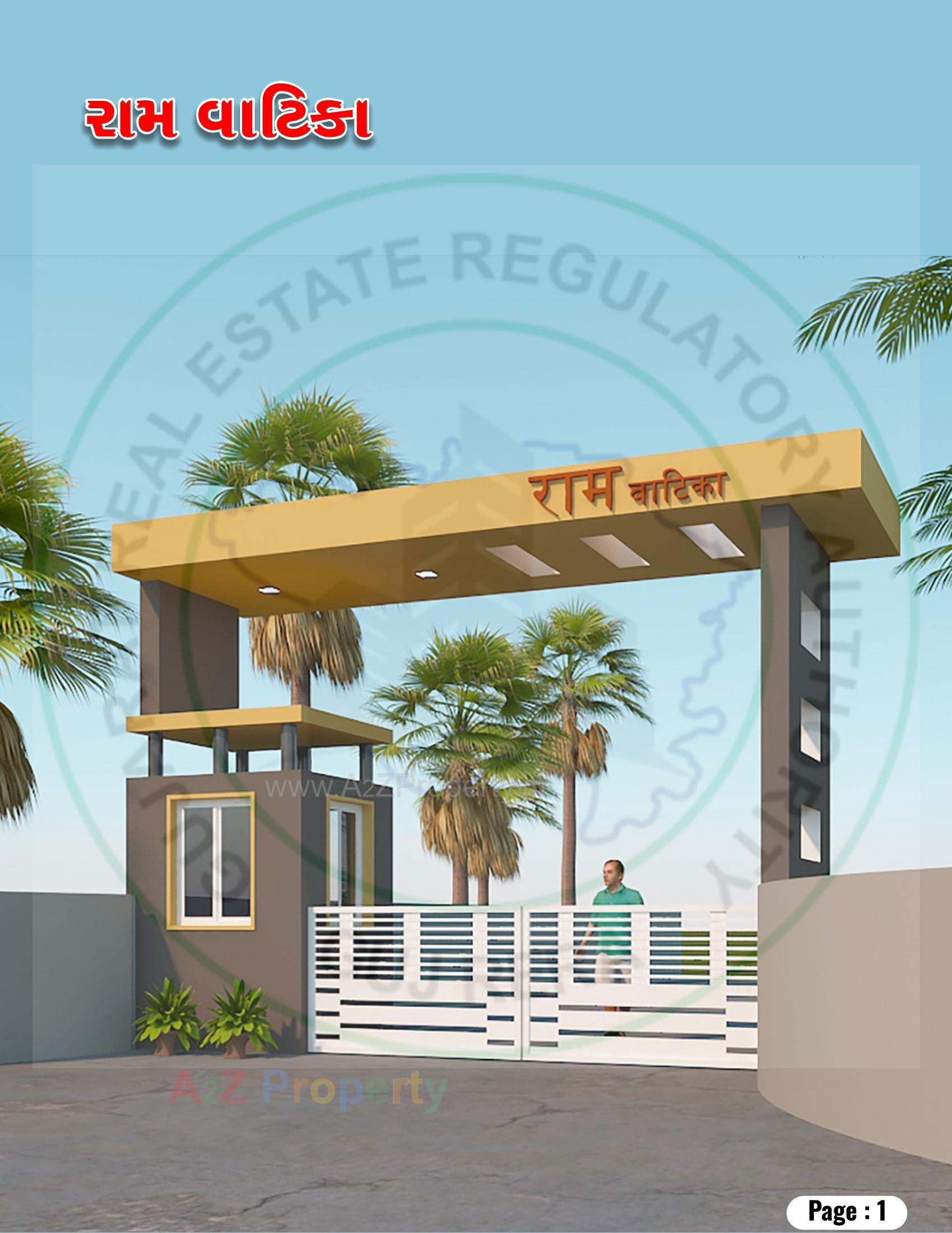 3D Elevation of real estate project Ram Vatika located at Ruva, Bhavnagar, Gujarat