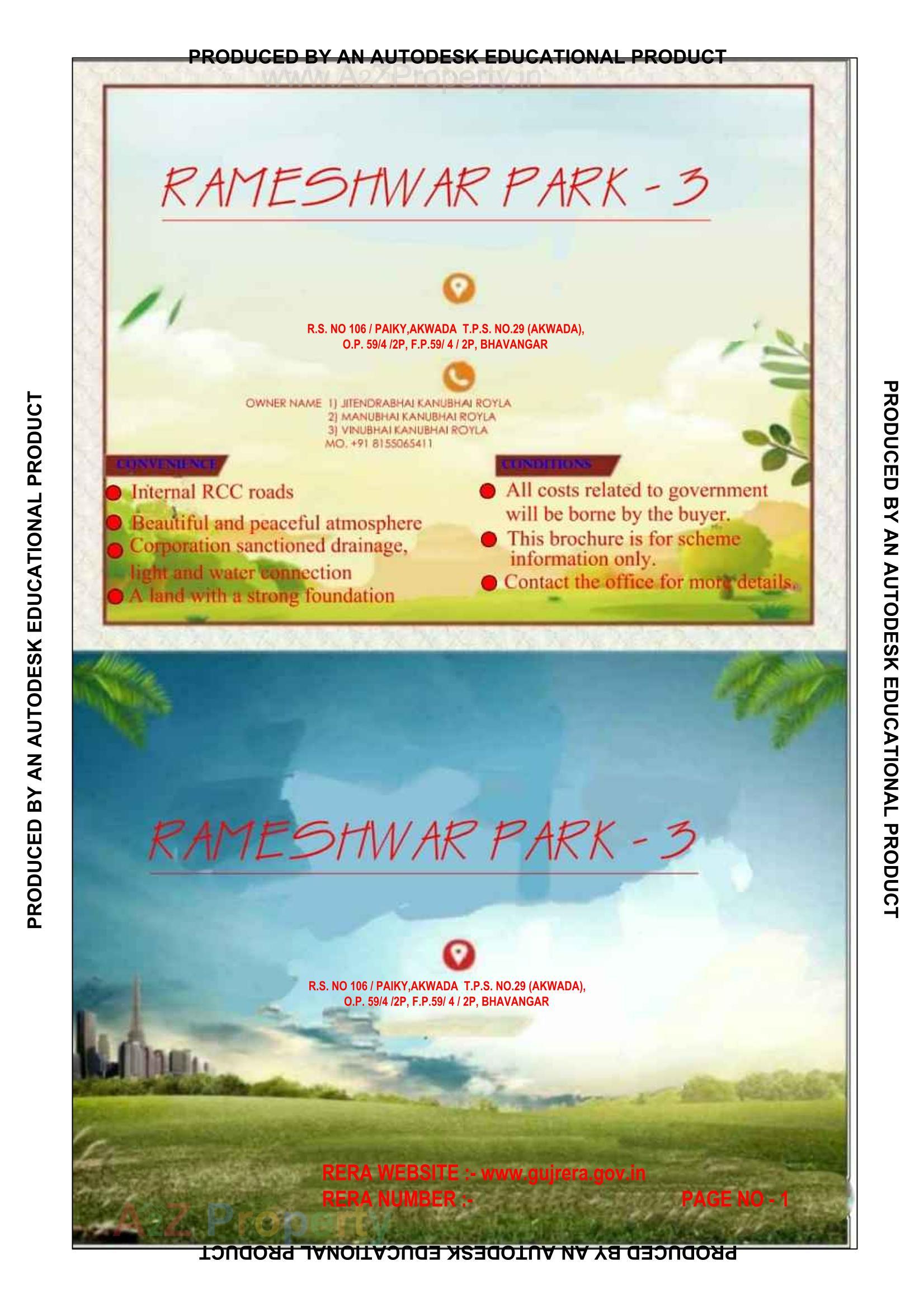  of real estate project Rameshwar Park located at Akwada, Bhavnagar, Gujarat