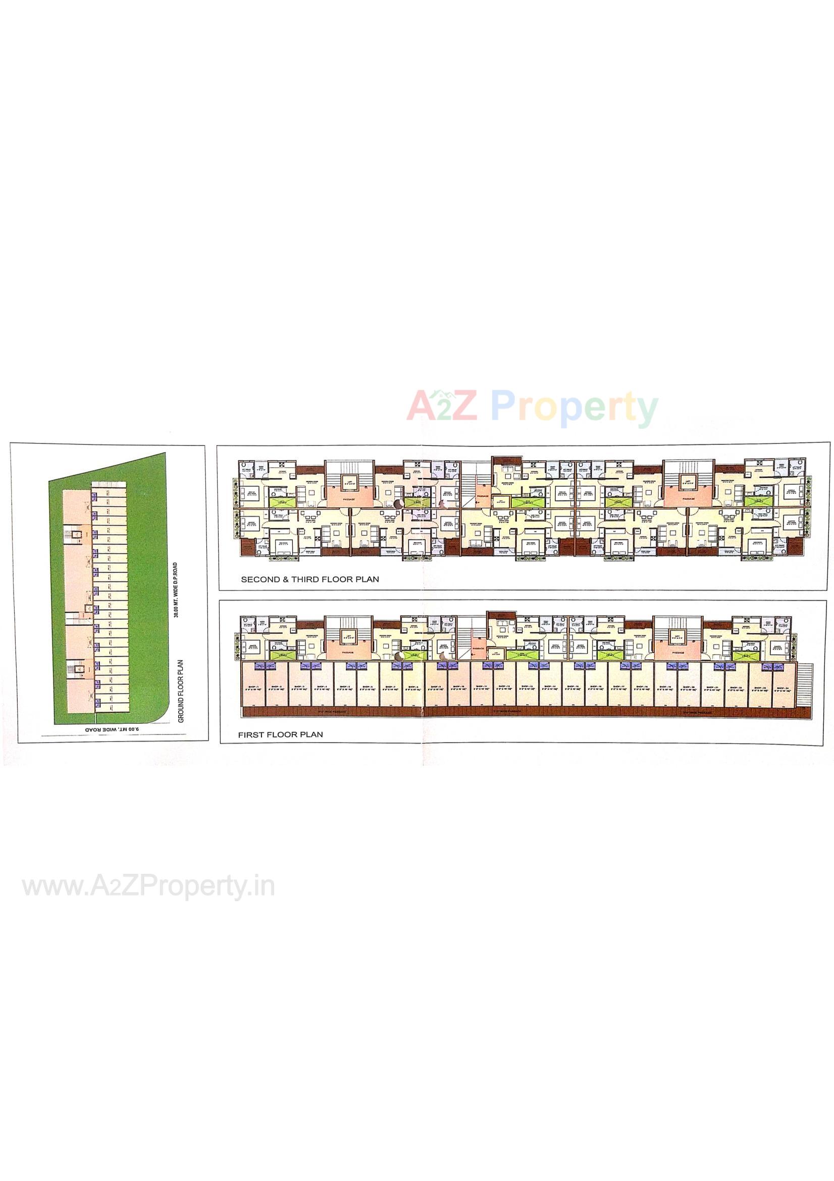 Layout of real estate project Royal Plaza located at Shihor, Bhavnagar, Gujarat
