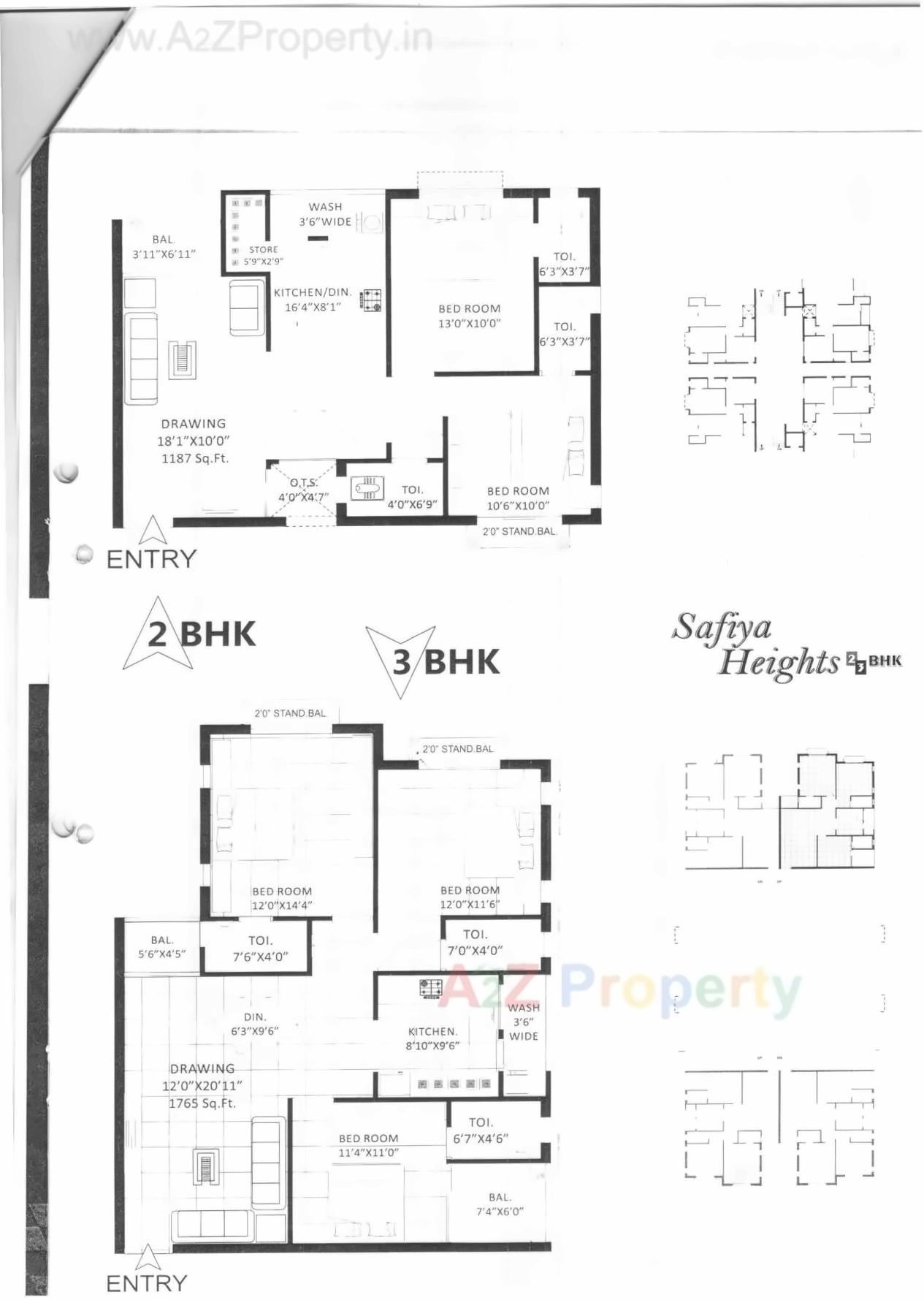 Layout of real estate project Safiya Heights located at Bhavnagar, Bhavnagar, Gujarat