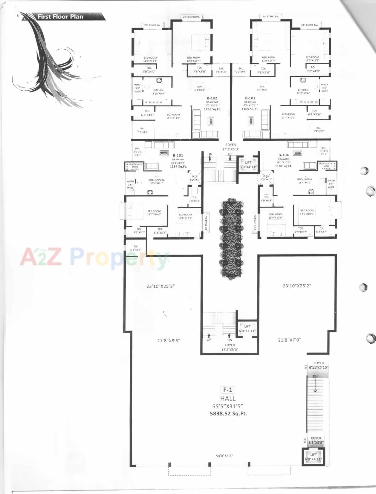 Layout of real estate project Safiya Heights located at Bhavnagar, Bhavnagar, Gujarat
