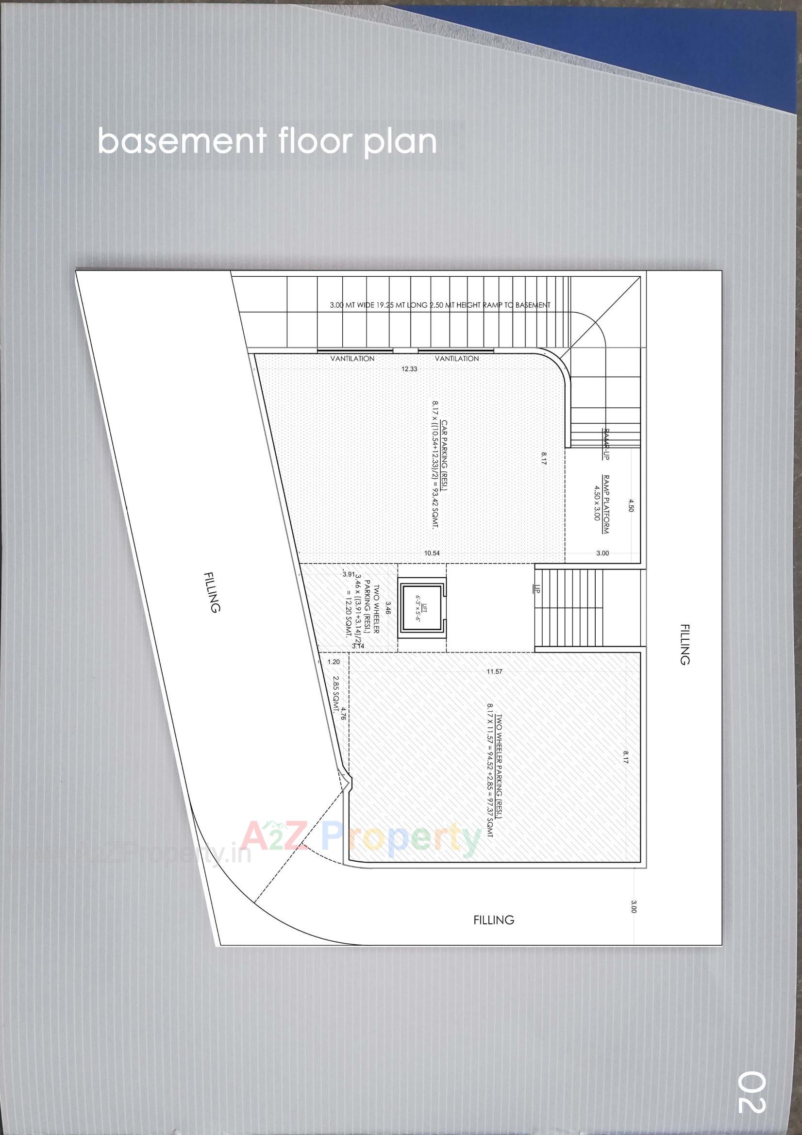 Layout of real estate project Sahjanand Villa located at Fulsar, Bhavnagar, Gujarat