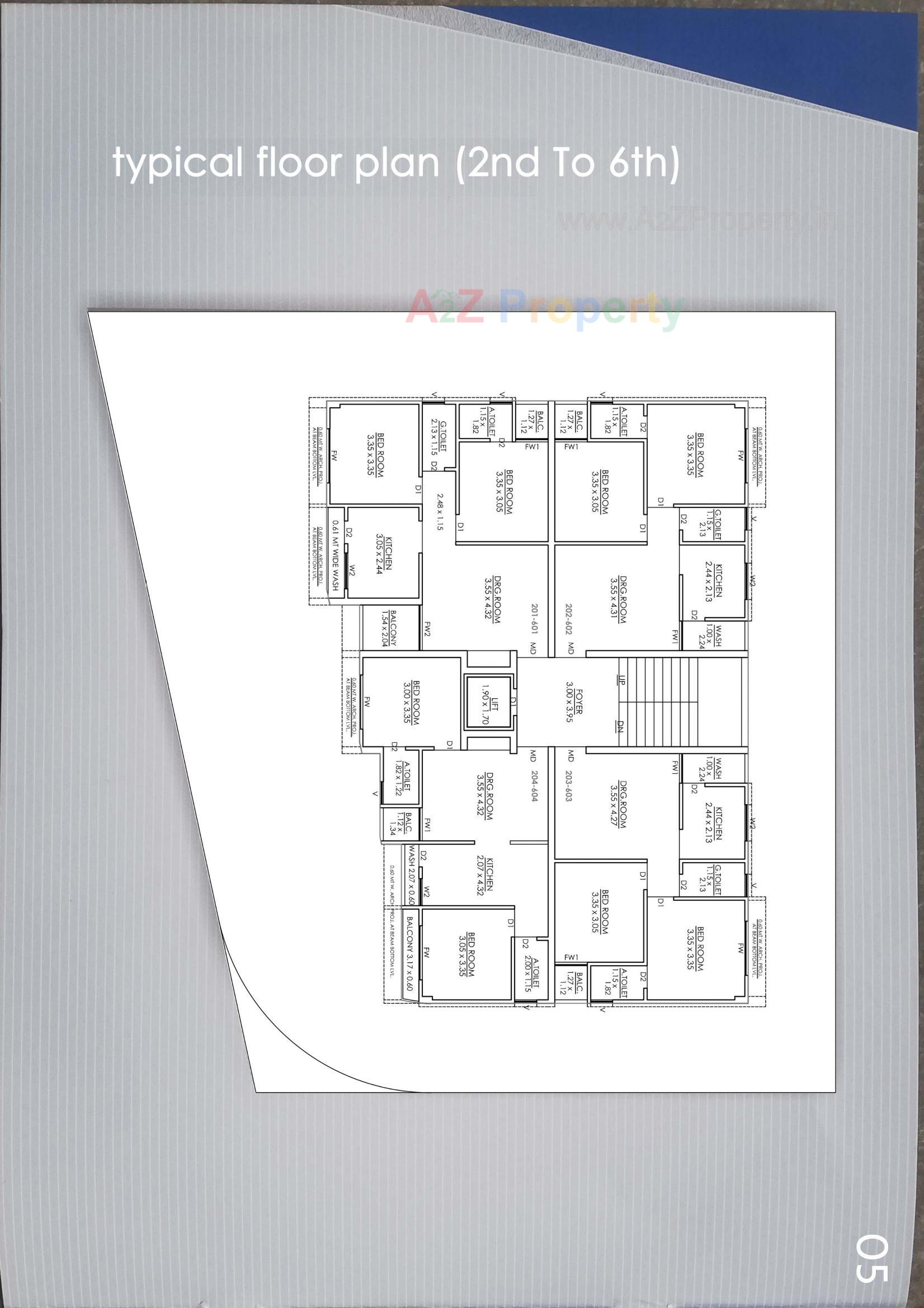 Layout of real estate project Sahjanand Villa located at Fulsar, Bhavnagar, Gujarat