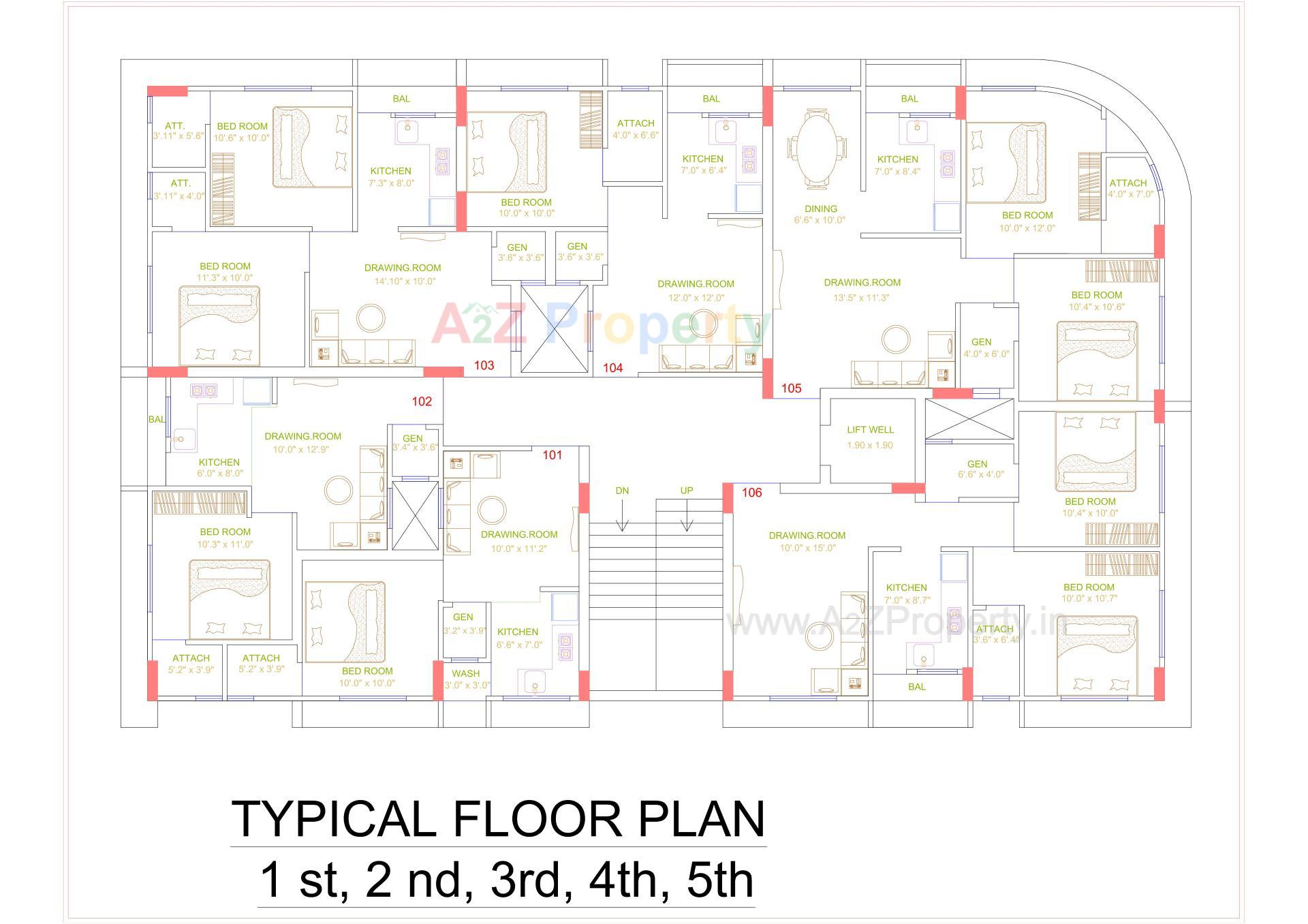 Layout of real estate project Sakina Park located at Bhavnagar, Bhavnagar, Gujarat