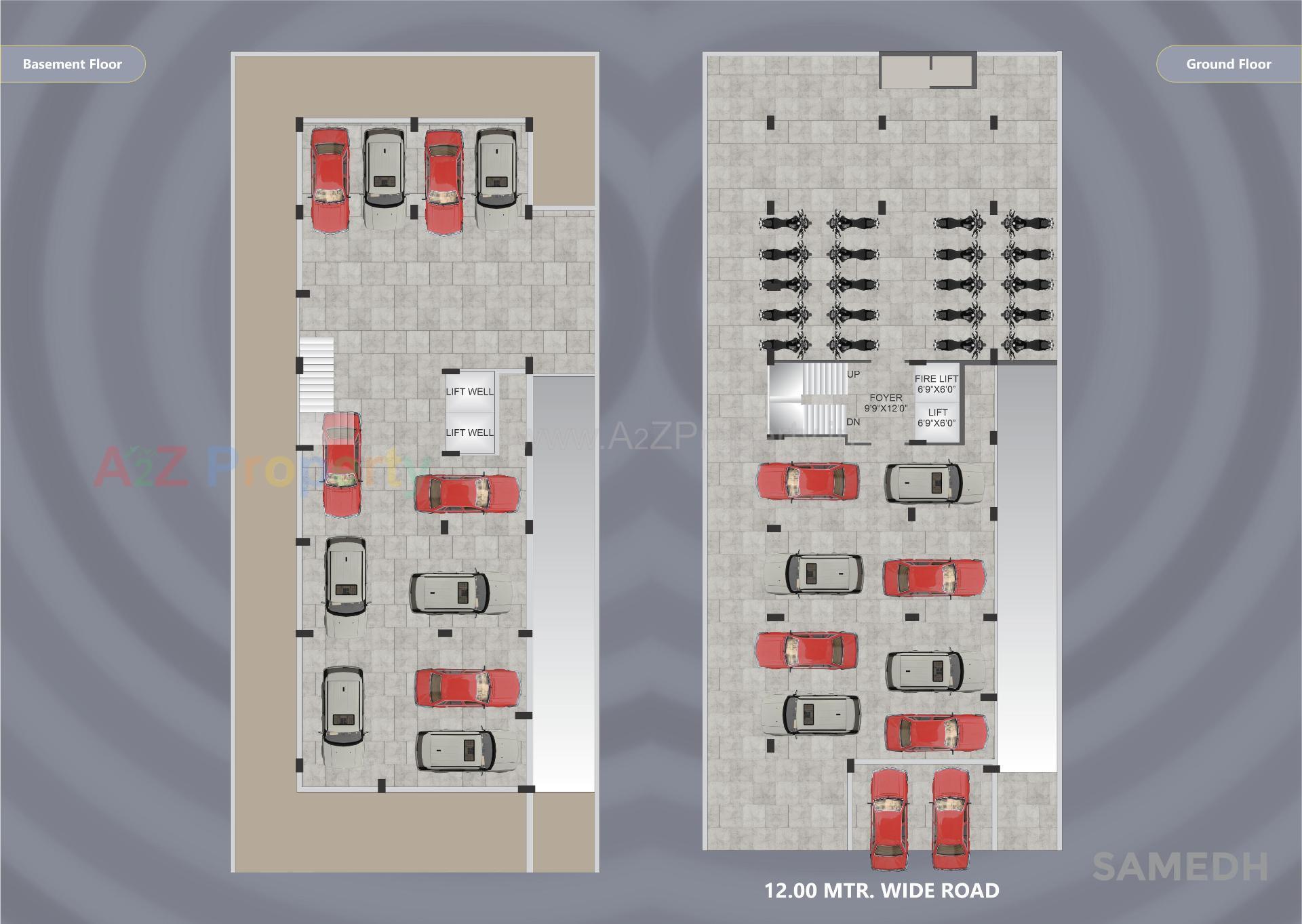 Layout of real estate project Samedh located at Bhavnagar, Bhavnagar, Gujarat