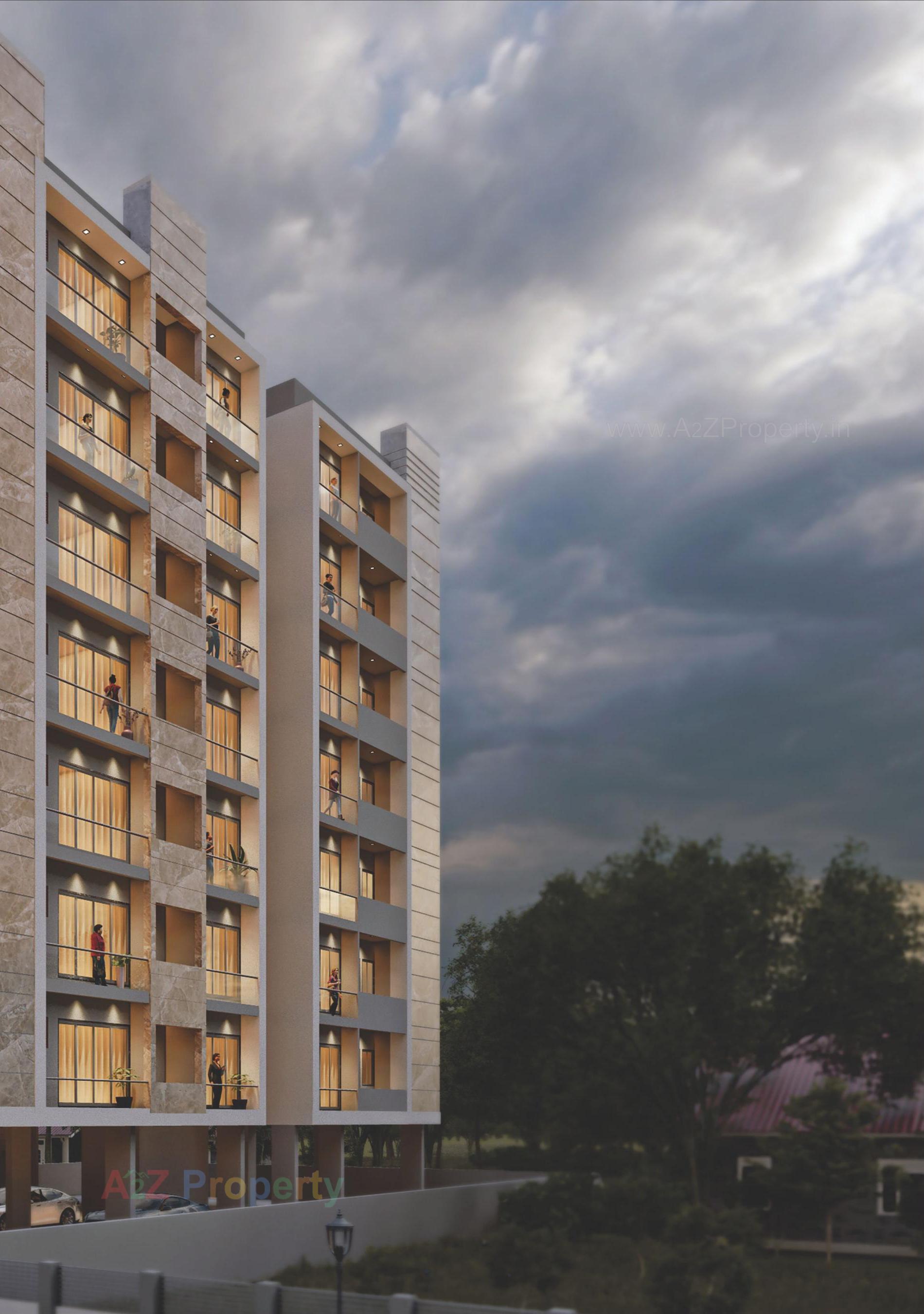 3D Elevation of real estate project Samet Shikhar located at Bhavnagar, Bhavnagar, Gujarat