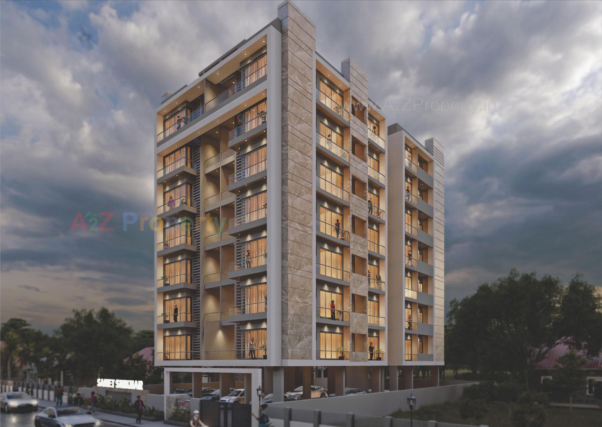 3D Elevation of real estate project Samet Shikhar located at Bhavnagar, Bhavnagar, Gujarat