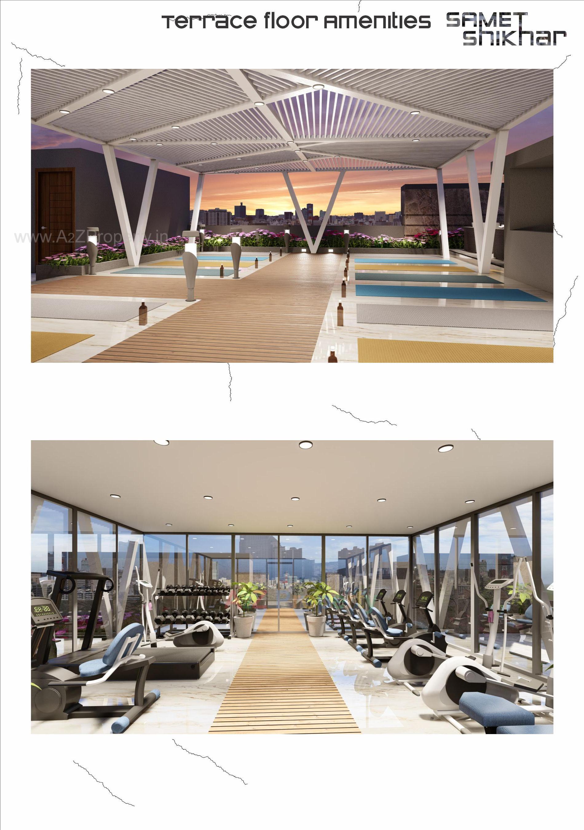 3D Elevation of real estate project Samet Shikhar located at Bhavnagar, Bhavnagar, Gujarat