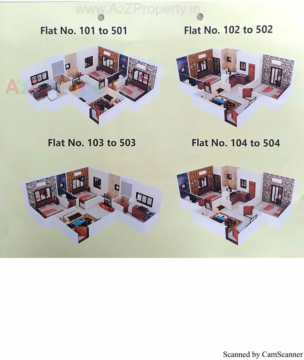 Layout of real estate project Samyak Skyz located at Bhavnagar, Bhavnagar, Gujarat