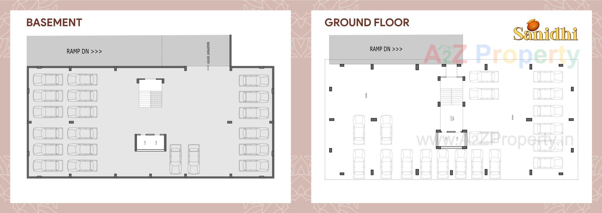 Layout of real estate project Sanidhi located at Bhavnagar, Bhavnagar, Gujarat