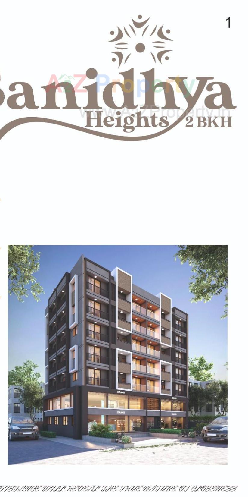 3D Elevation of real estate project Sanidhya Heights located at Chitra, Bhavnagar, Gujarat