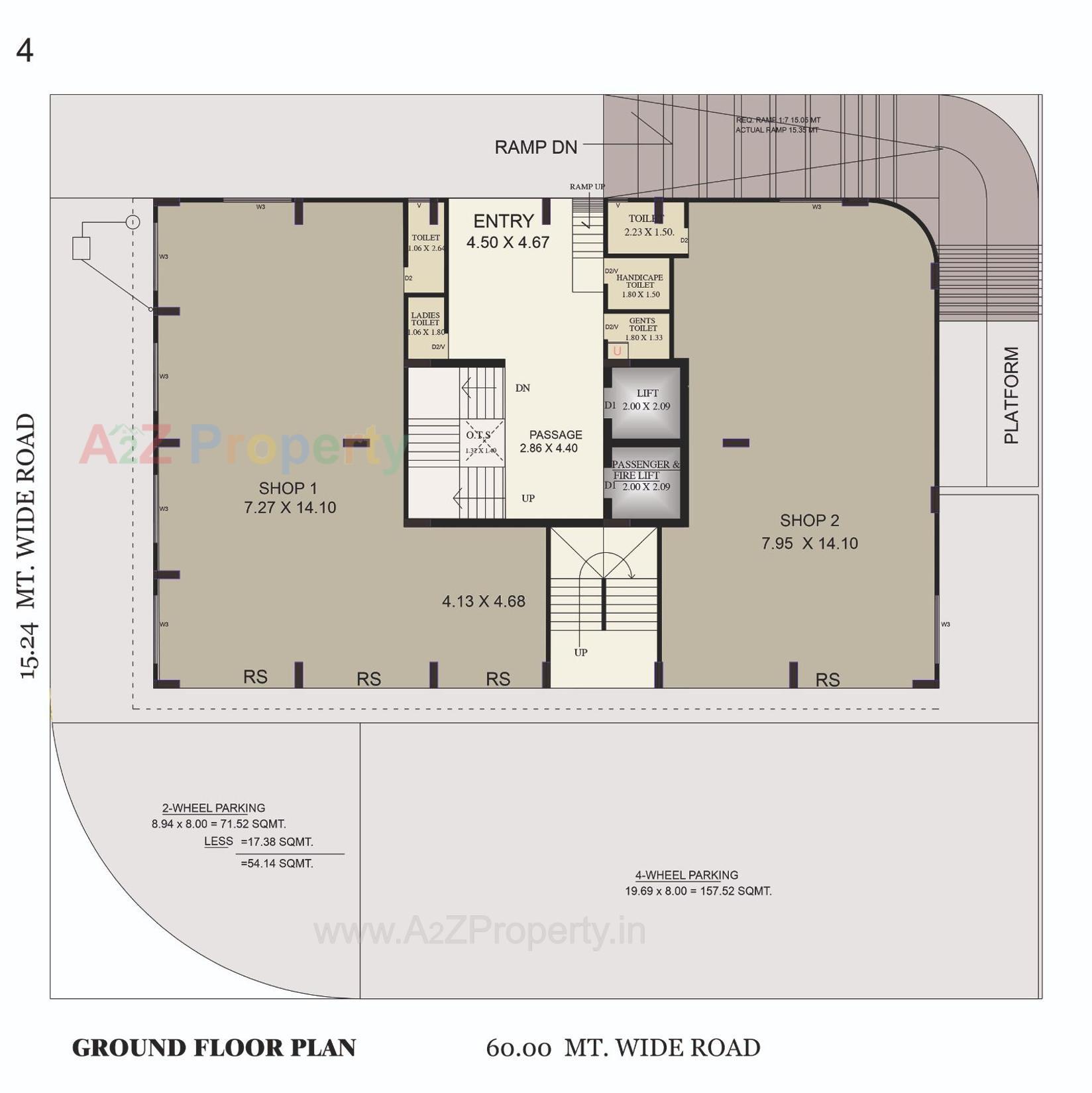 Layout of real estate project Sanidhya Heights located at Chitra, Bhavnagar, Gujarat