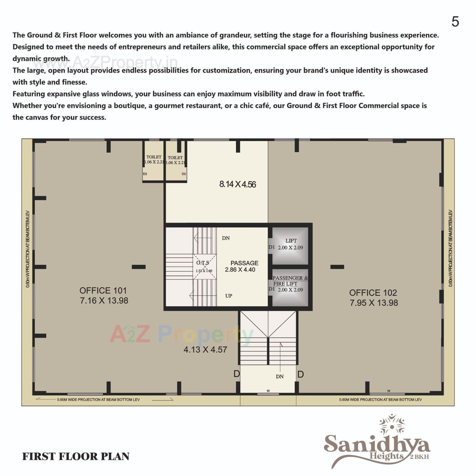 Layout of real estate project Sanidhya Heights located at Chitra, Bhavnagar, Gujarat