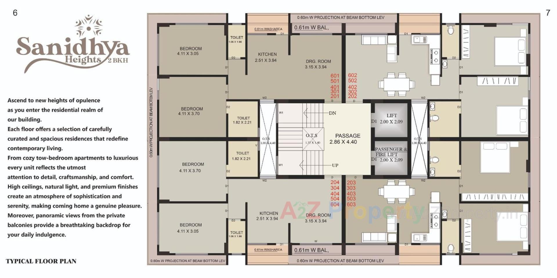 Layout of real estate project Sanidhya Heights located at Chitra, Bhavnagar, Gujarat