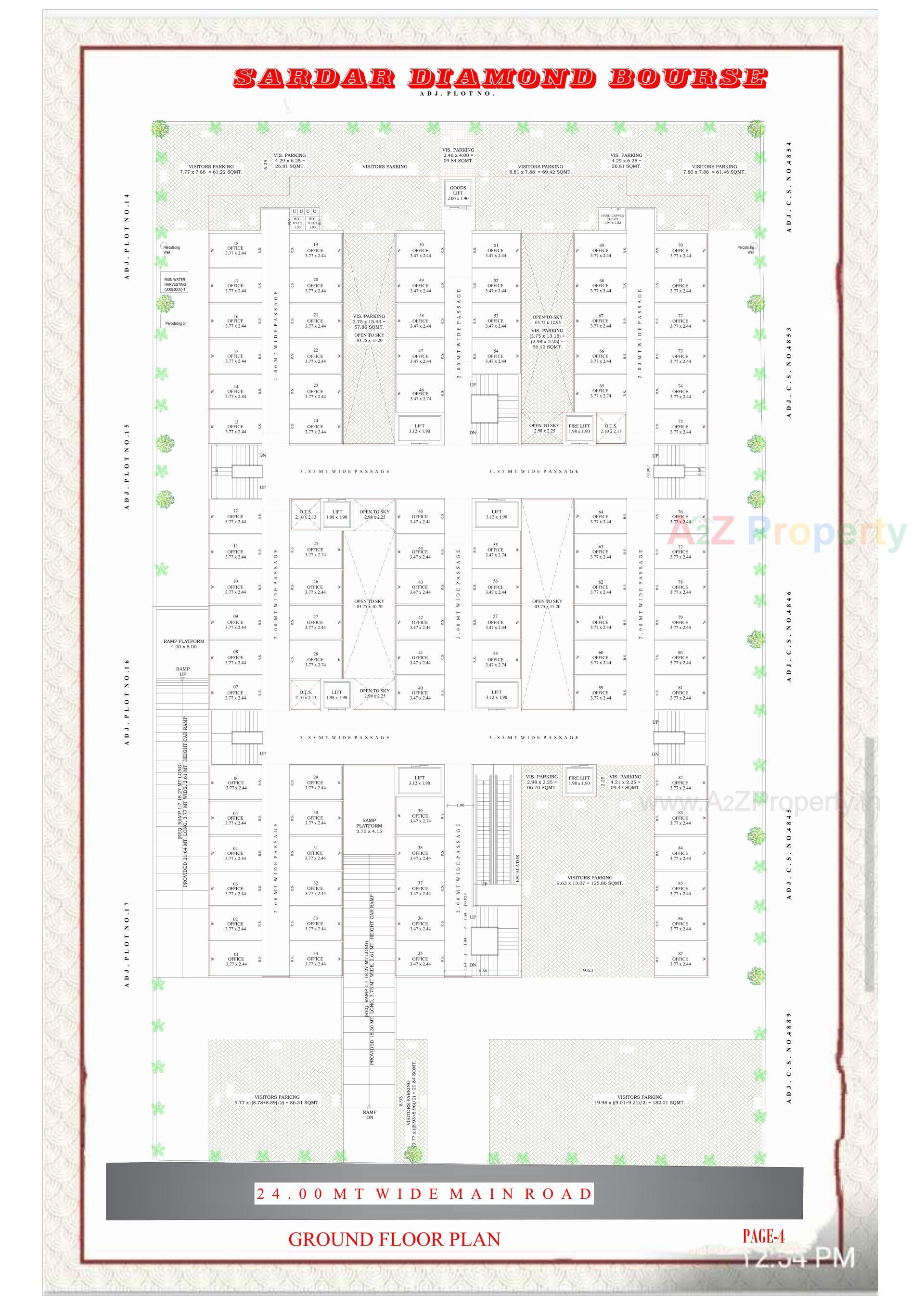 Layout of real estate project Sardar Diamond Bourse located at Bhavnagar, Bhavnagar, Gujarat