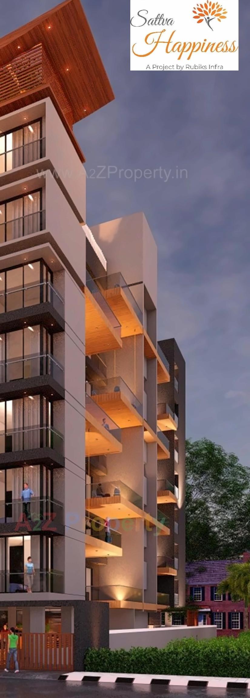 3D Elevation of real estate project Sattva Happiness located at Bhavnagar, Bhavnagar, Gujarat