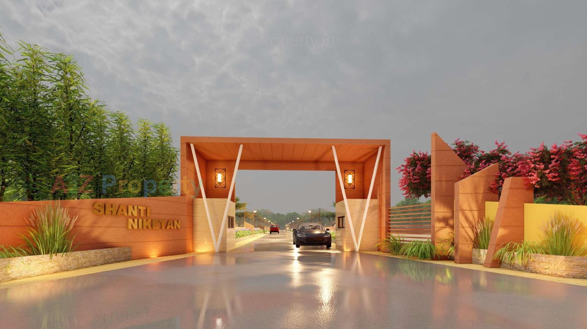 3D Elevation of real estate project Shanti Niketan located at Sidsar, Bhavnagar, Gujarat