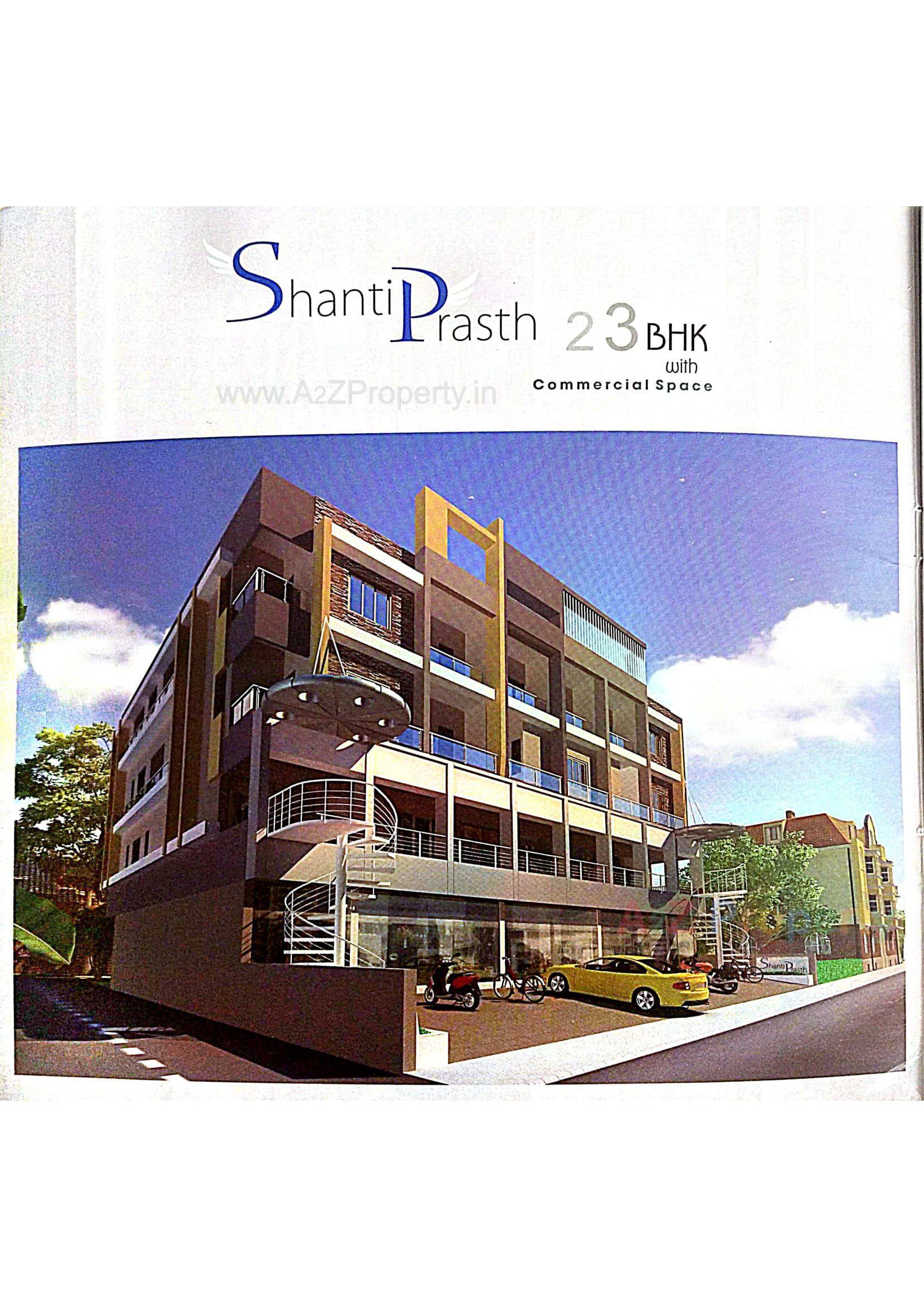 3D Elevation of real estate project Shanti Prasth located at Chitra, Bhavnagar, Gujarat