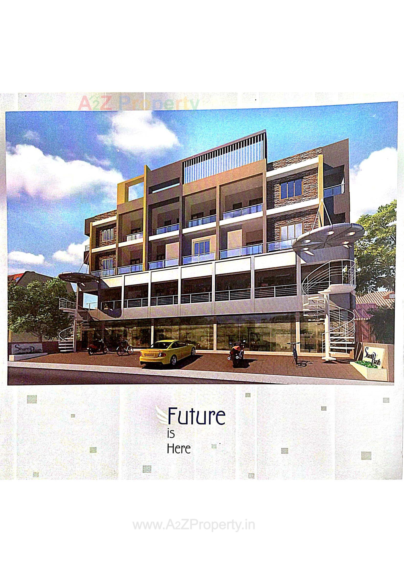 3D Elevation of real estate project Shanti Prasth located at Chitra, Bhavnagar, Gujarat