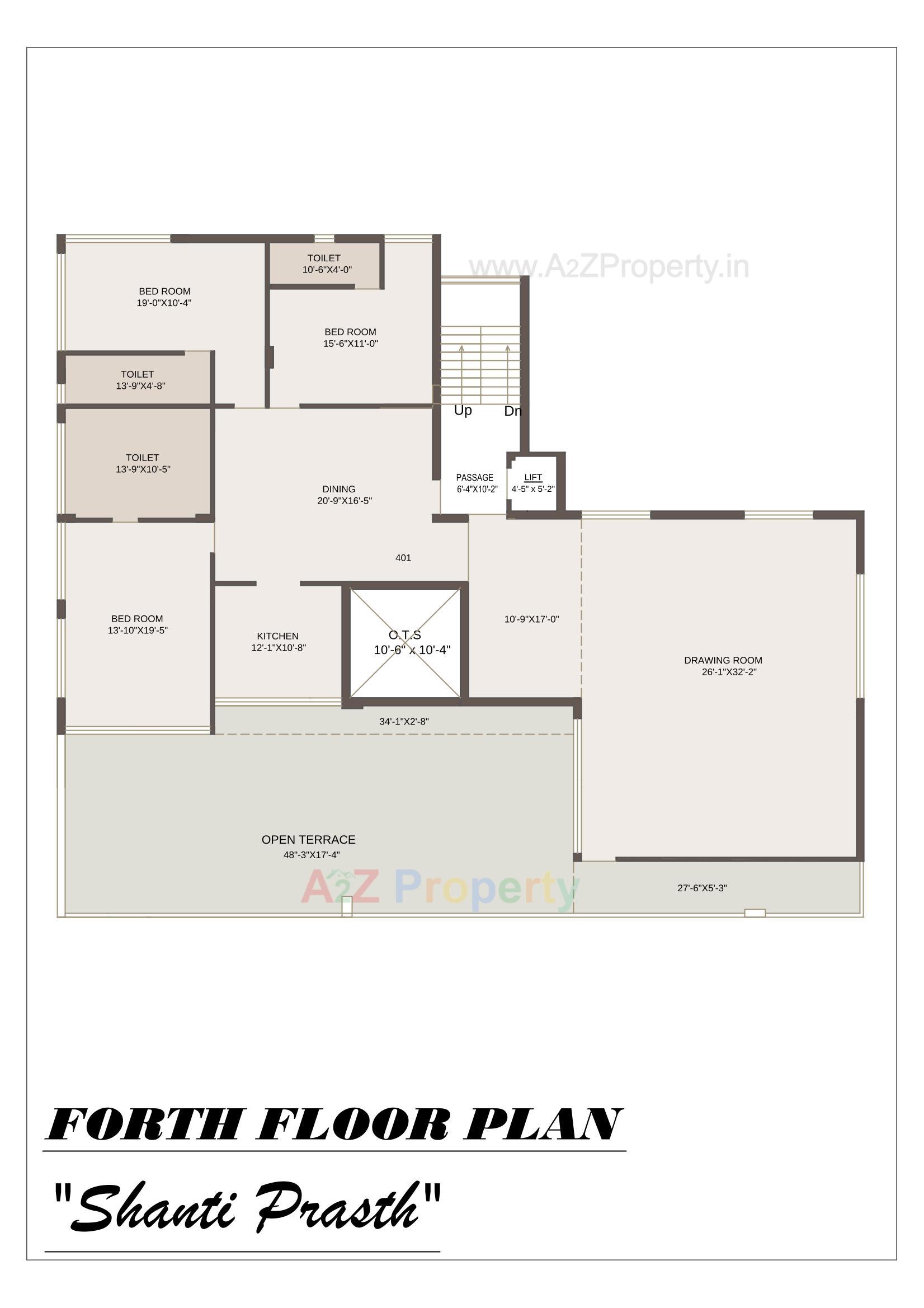 Layout of real estate project Shanti Prasth located at Chitra, Bhavnagar, Gujarat