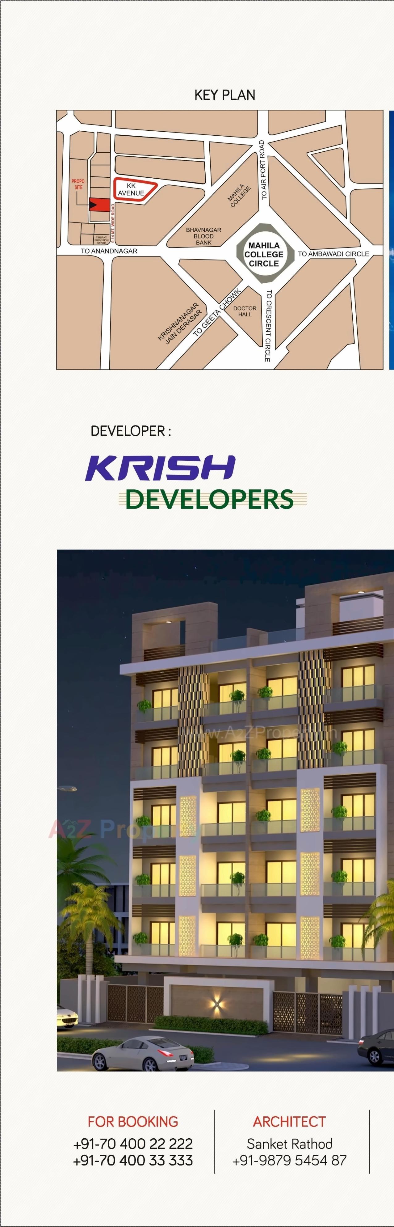 3D Elevation of real estate project Shanti Pratham located at Bhavnagar, Bhavnagar, Gujarat