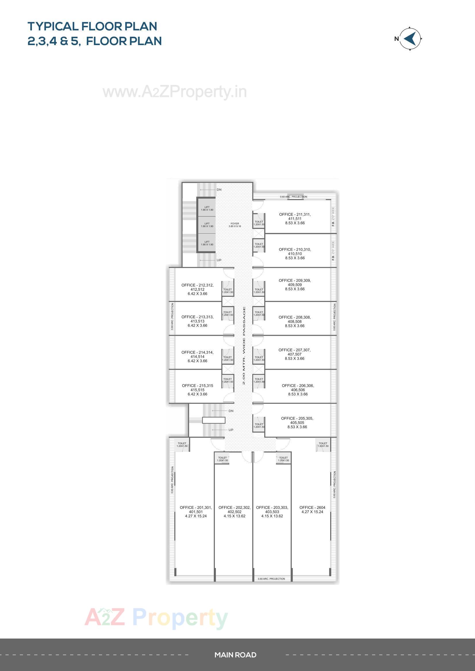 Layout of real estate project Shanti Sky located at Bhavnagar, Bhavnagar, Gujarat