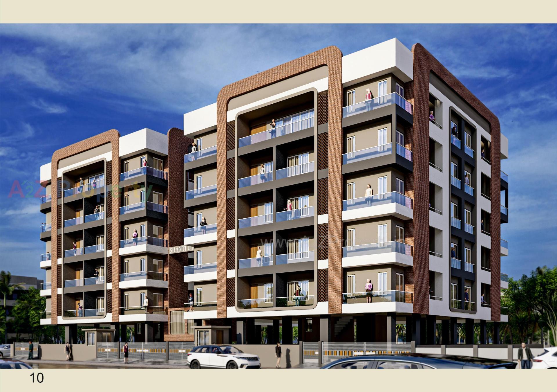 3D Elevation of real estate project Shanti Utsav located at Bhavnagar, Bhavnagar, Gujarat