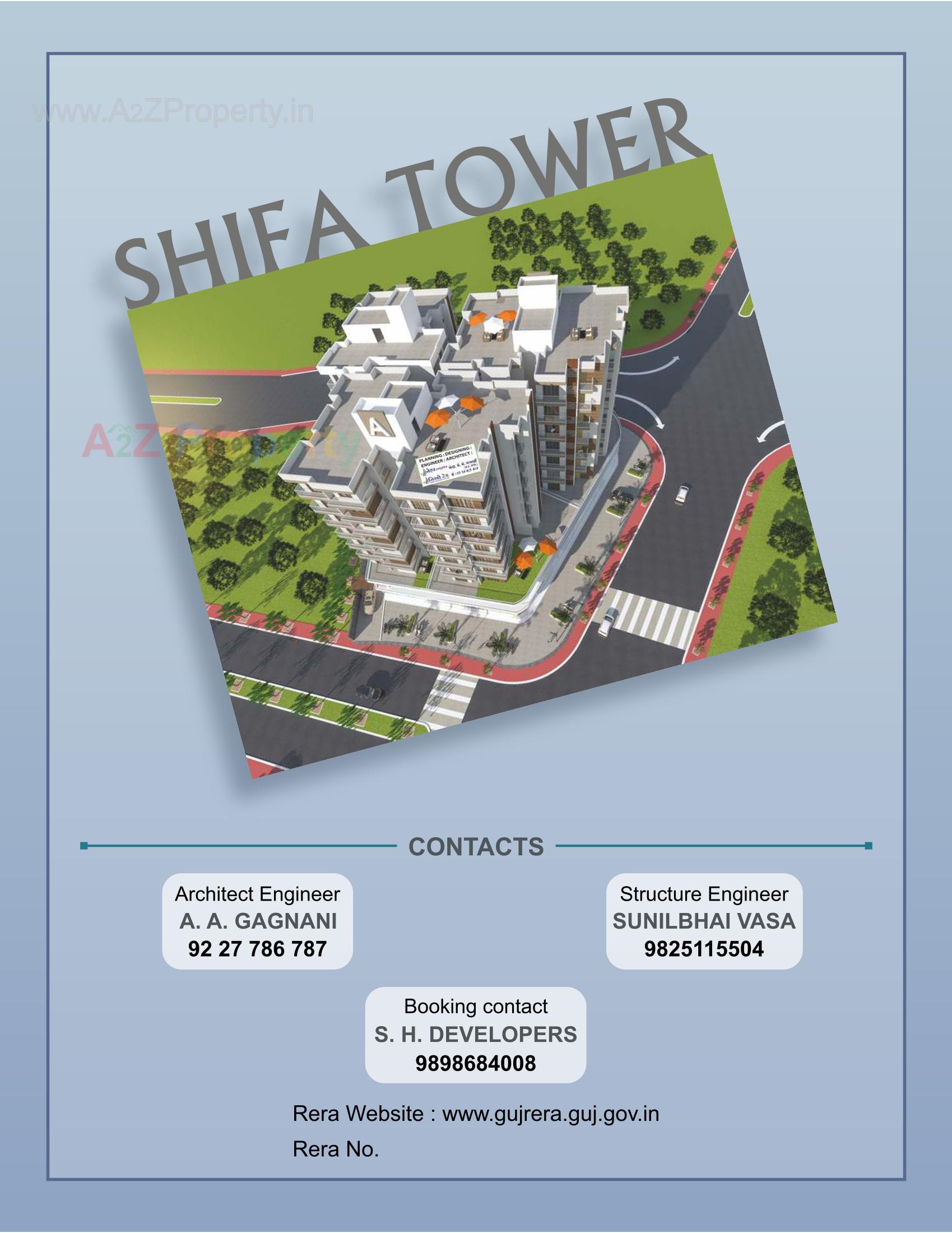 Layout of real estate project Shifa Tower located at Bhavnagar, Bhavnagar, Gujarat