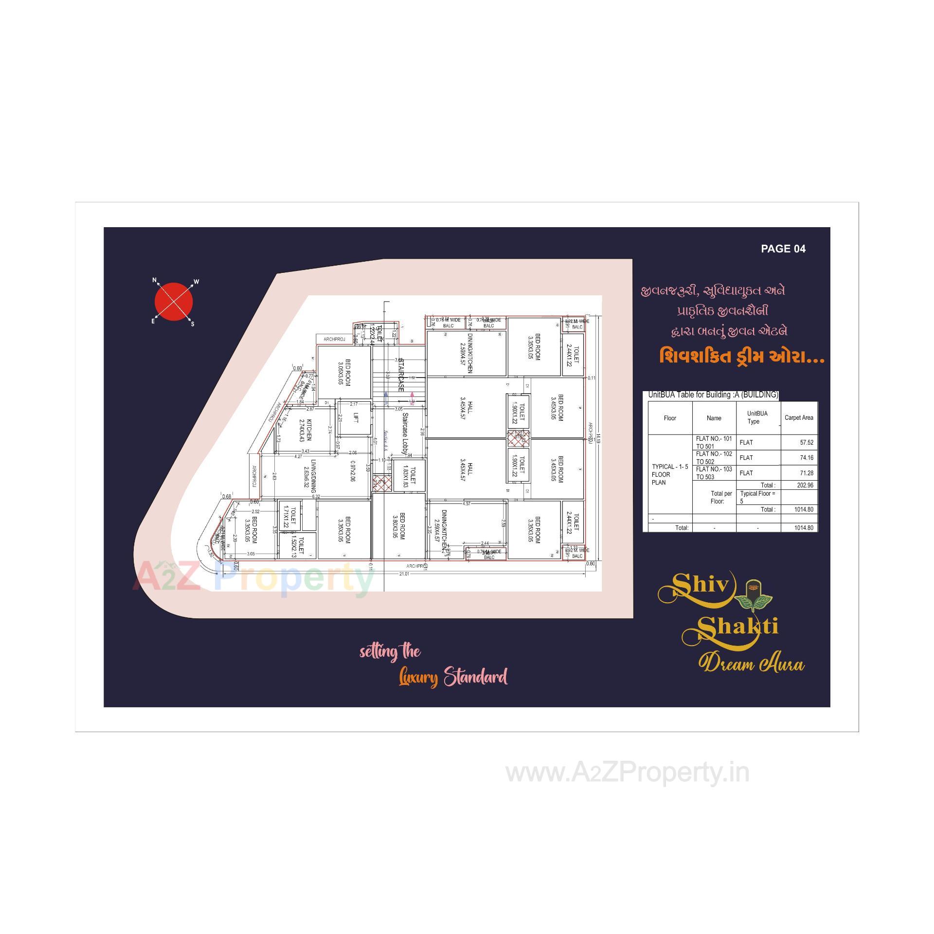 Layout of real estate project Shiv Shakti Dream Aura located at Bhavnagar, Bhavnagar, Gujarat