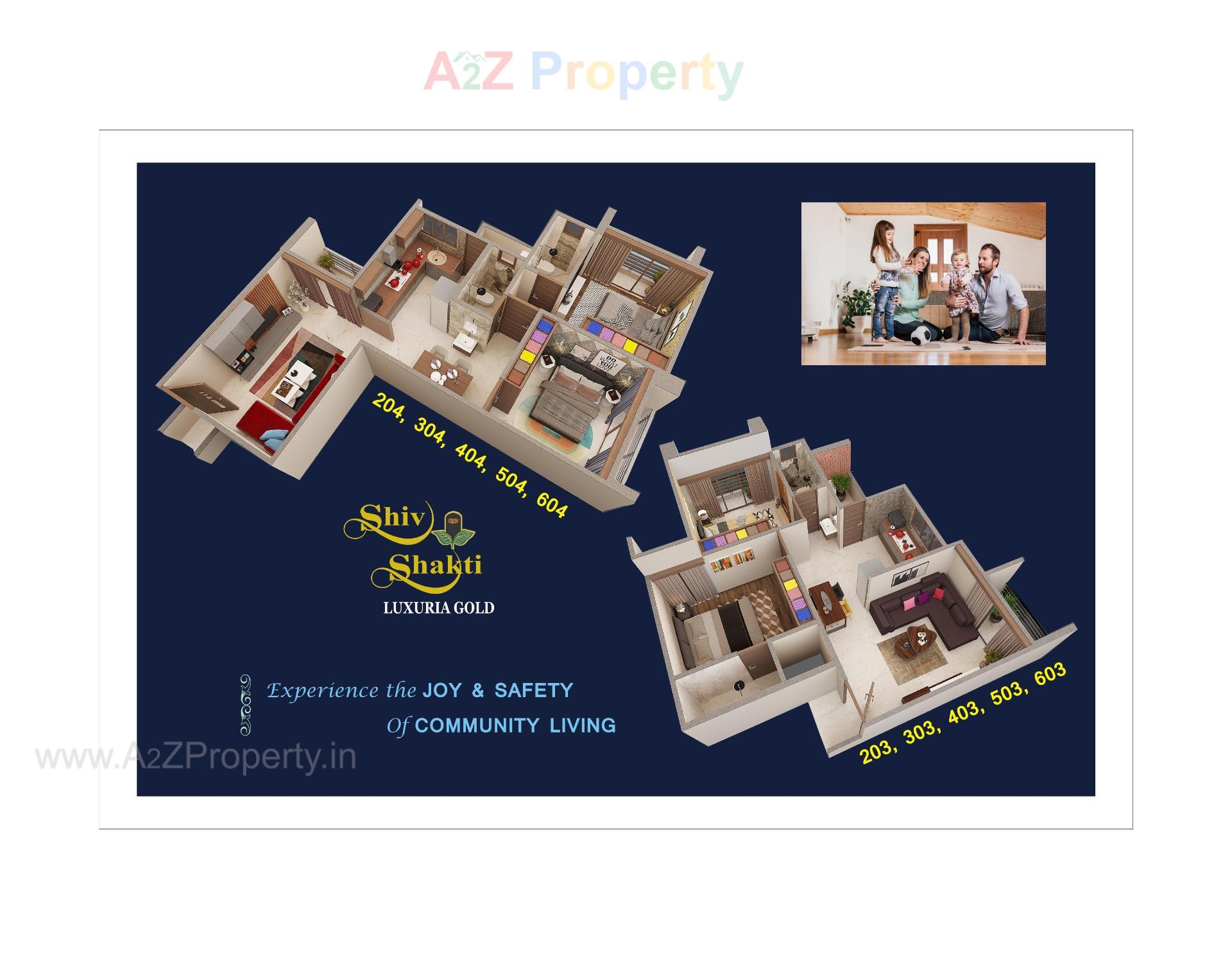 Layout of real estate project Shiv Shakti Luxuria Gold located at Vadva, Bhavnagar, Gujarat