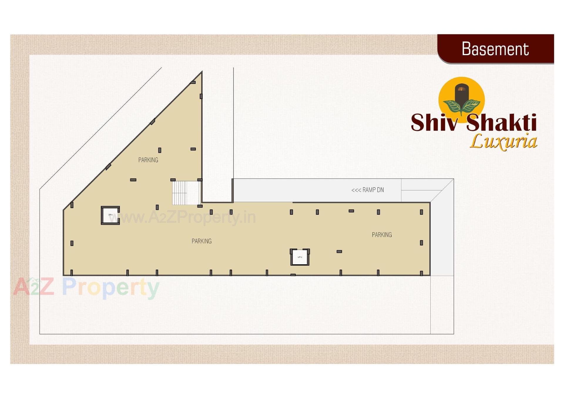 Layout of real estate project Shiv Shakti Luxuria located at Vadva, Bhavnagar, Gujarat