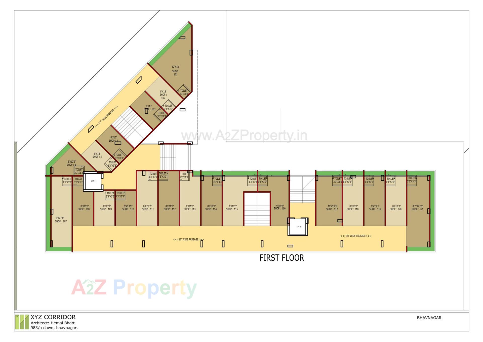Layout of real estate project Shiv Shakti Luxuria located at Vadva, Bhavnagar, Gujarat