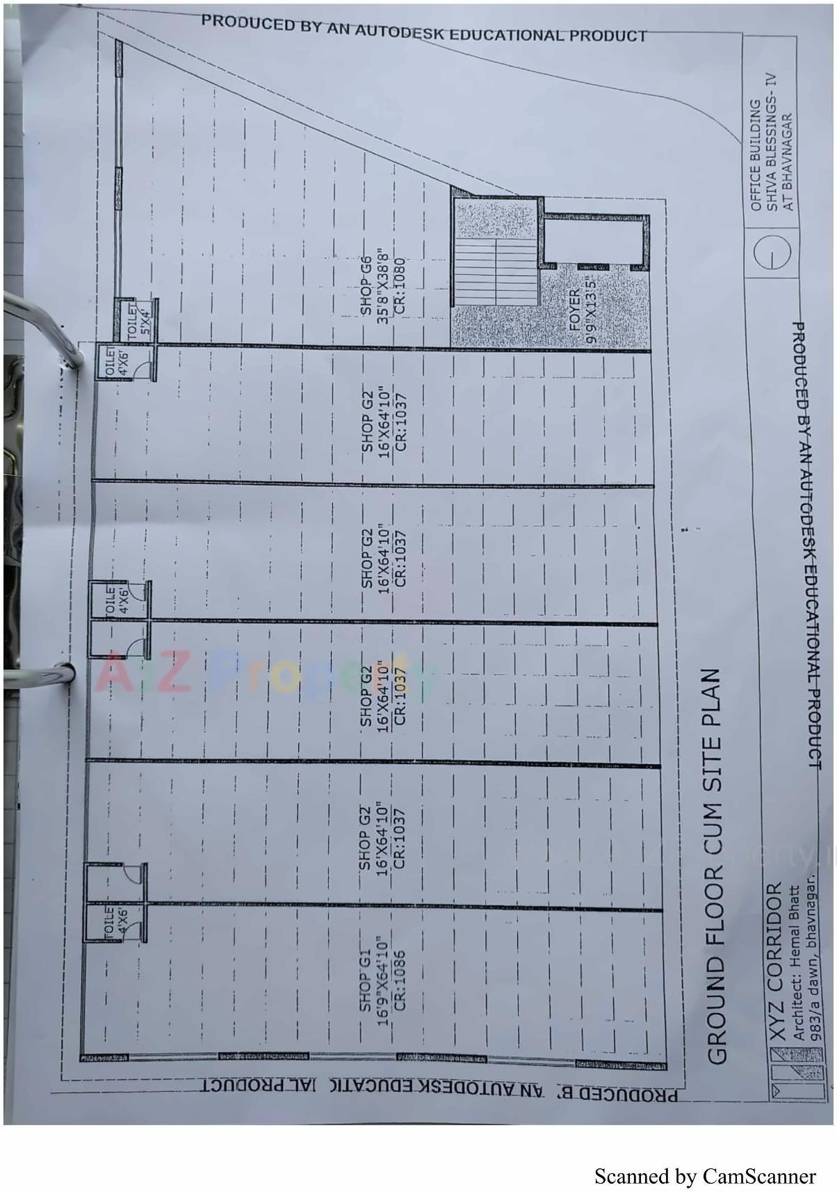 Layout of real estate project Shiva Blessing located at Vaghavadi-road, Bhavnagar, Gujarat