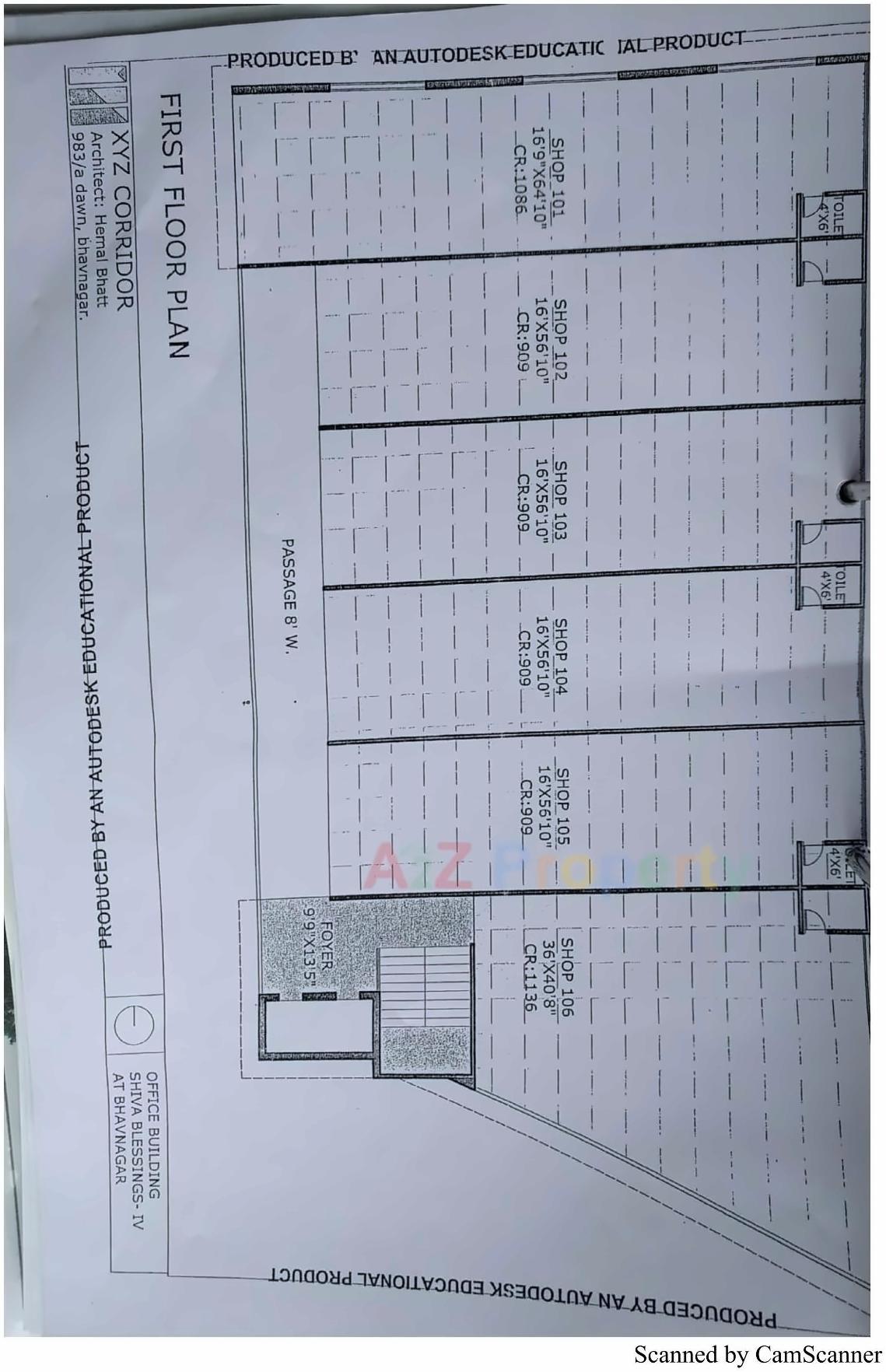 Layout of real estate project Shiva Blessing located at Vaghavadi-road, Bhavnagar, Gujarat